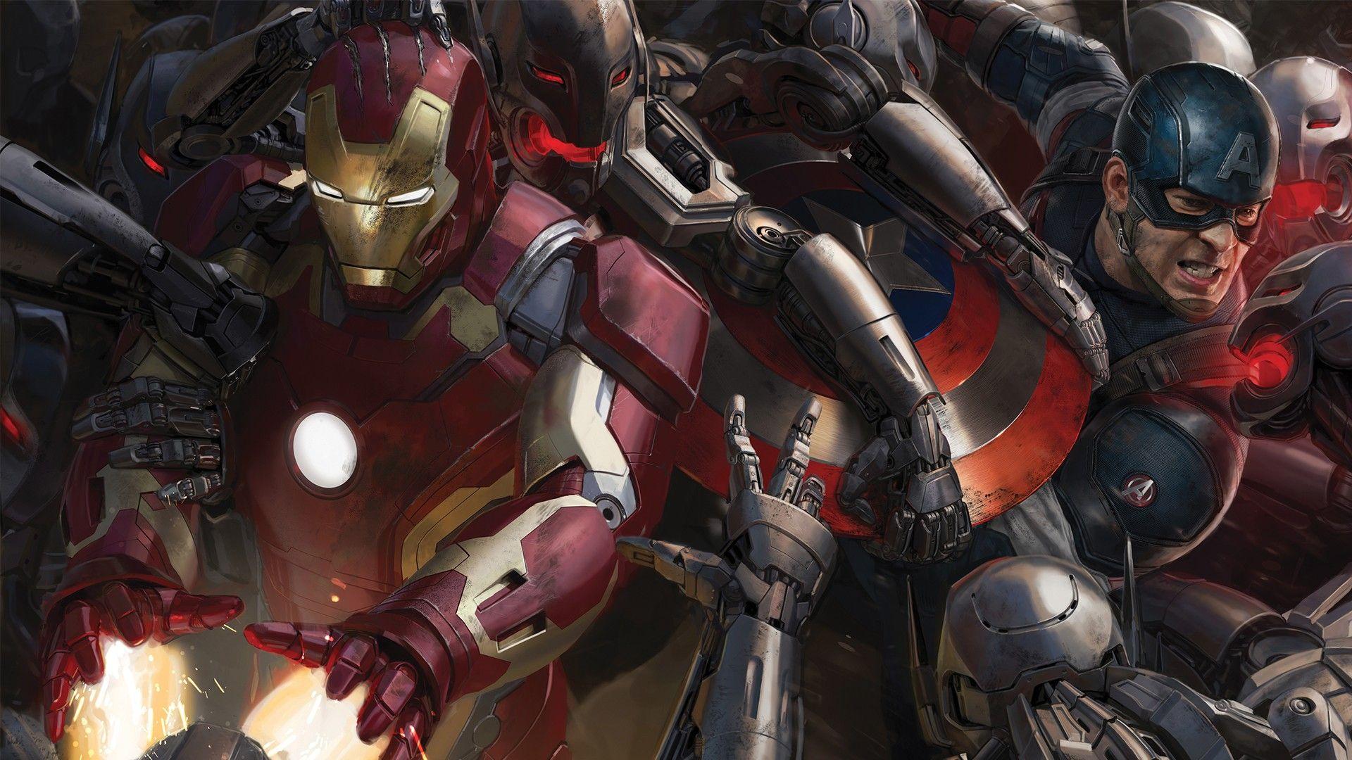 1920x1080 Iron Man, Captain America, The Avengers, Avengers: Age of Ultron Wallpaper HD / Desktop and Mobile Background