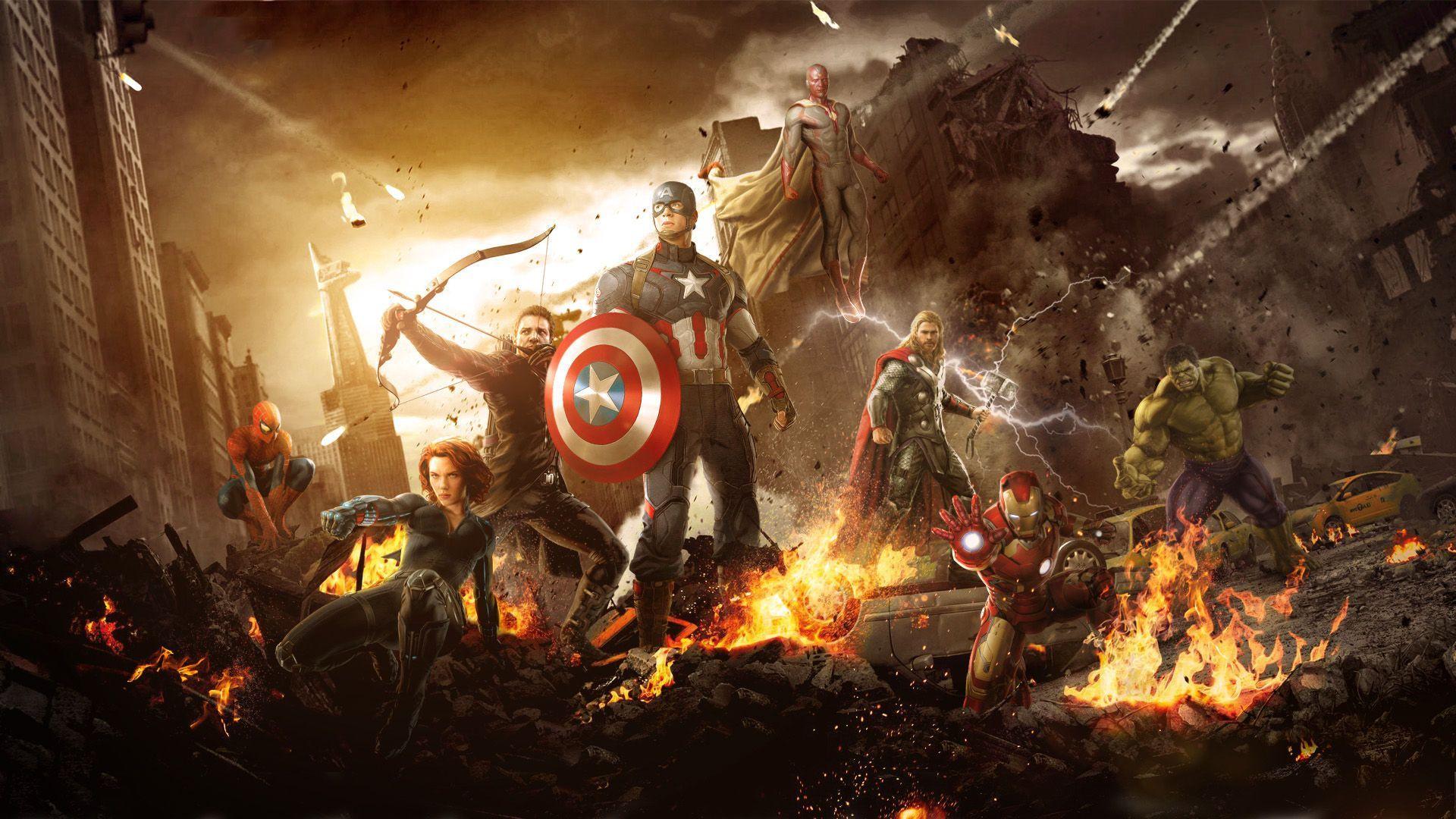 1920x1080 The New 'Avengers 2' Now With More Spider Man