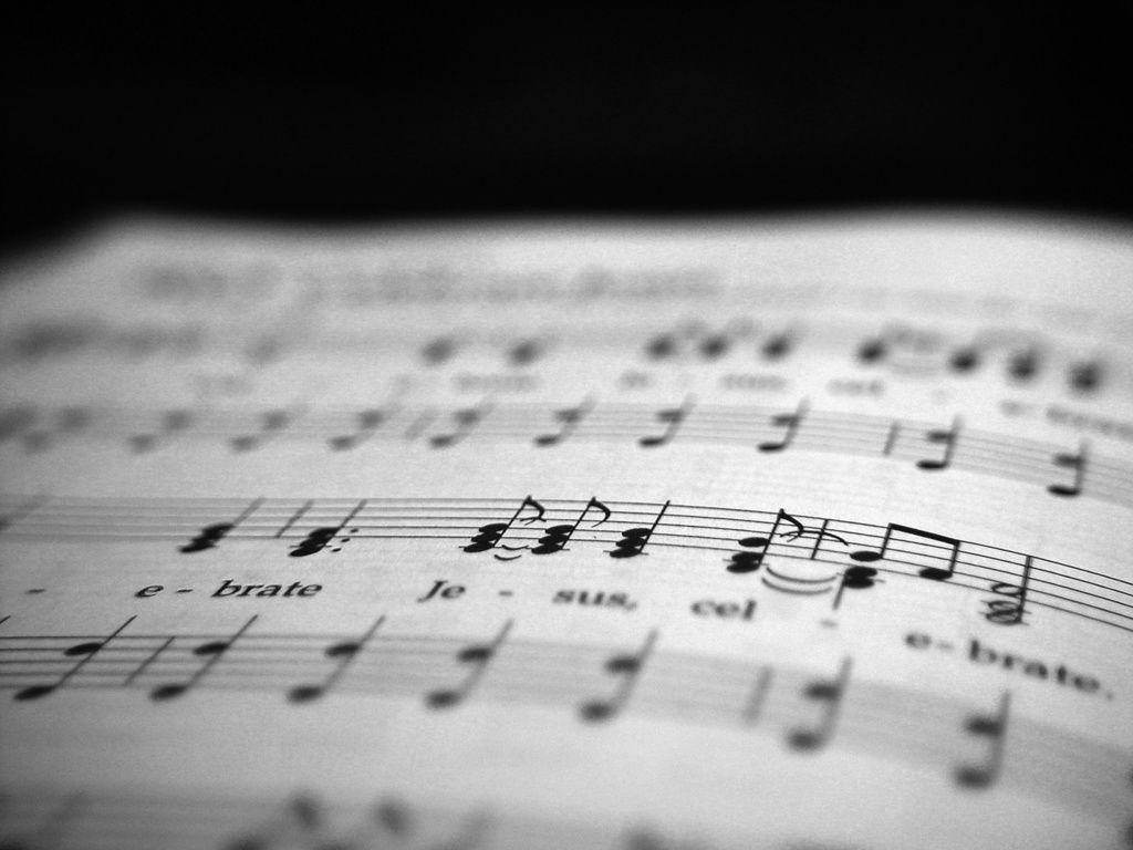 1024x768 Musical Sheet Music. Photo and Desktop Wallpaper