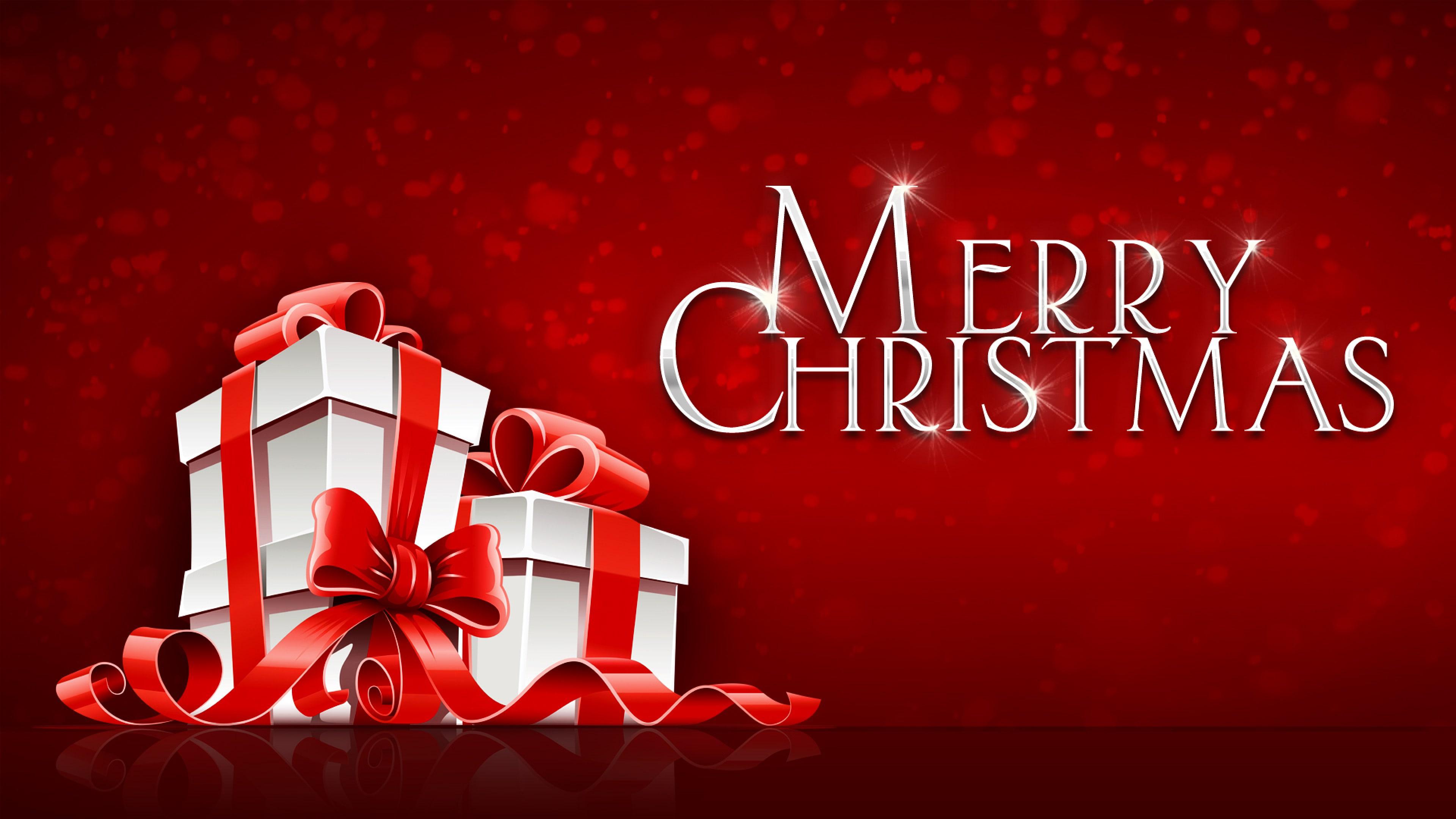 3840x2160 Christmas Holiday Greetings Winter New Year Wallpaper and Free