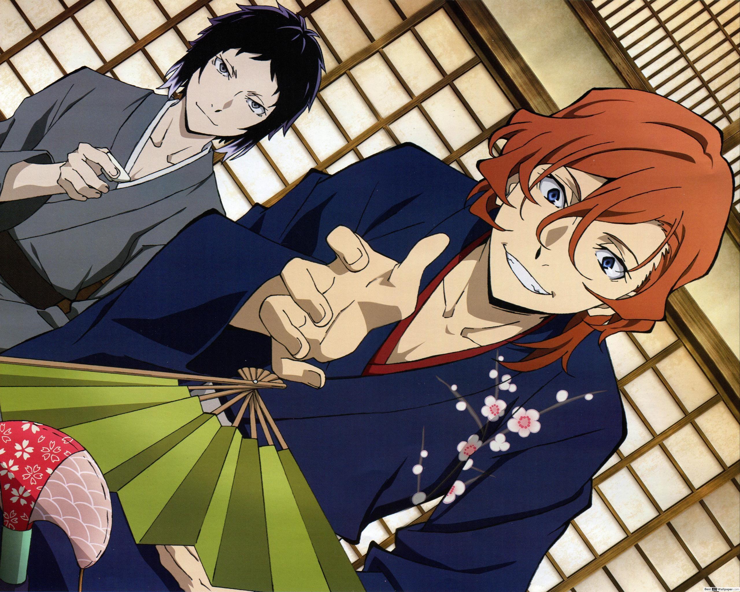 2560x2048 Akutagawa Ryunosuke & Nakahara Chuuya HD wallpaper download