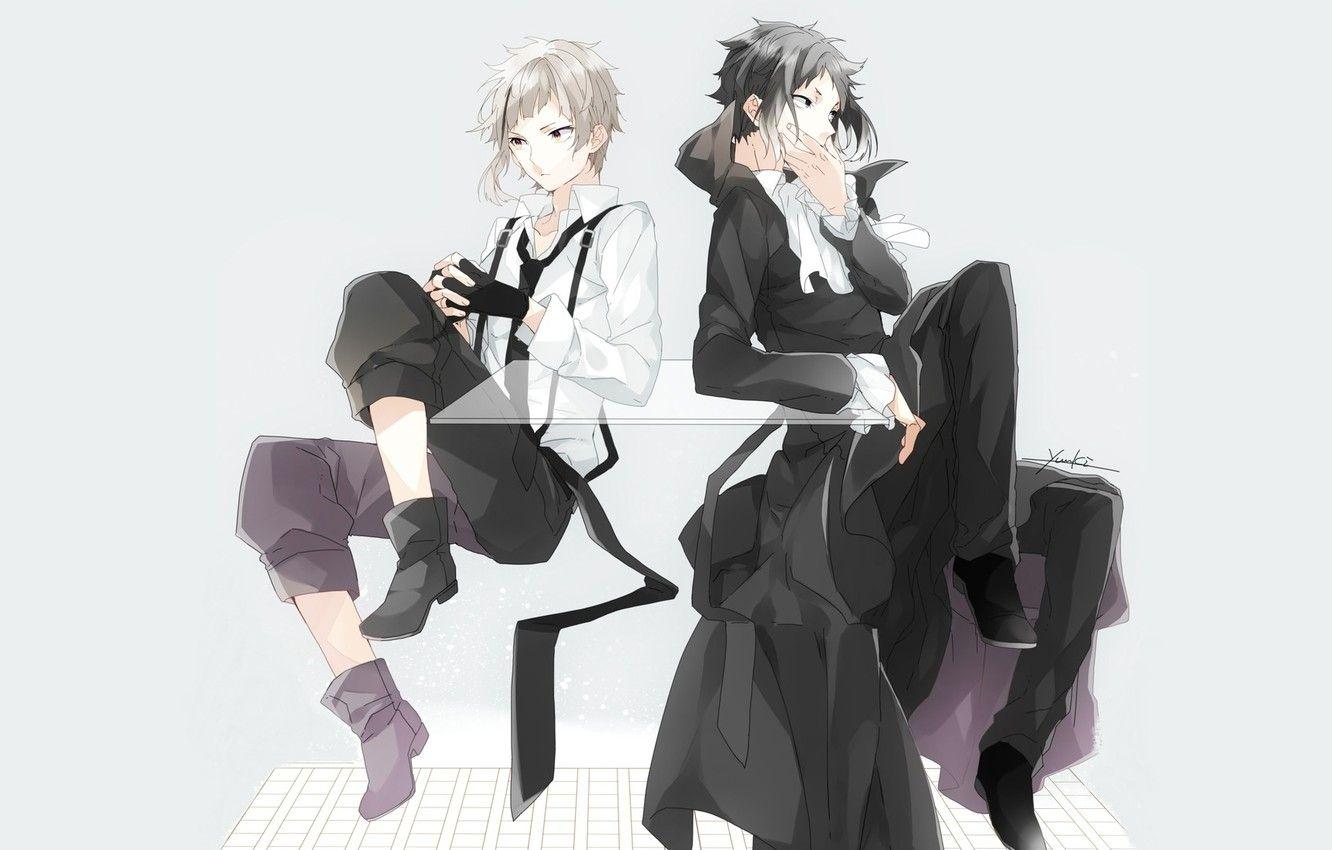1332x850 Wallpaper guys, Bungou Stray Dogs, Atsushi, Stray Dogs: A Literary Genius, Akutagawa Ryunoske, Akutagawa Ryuunosuke image for desktop, section сёнэн