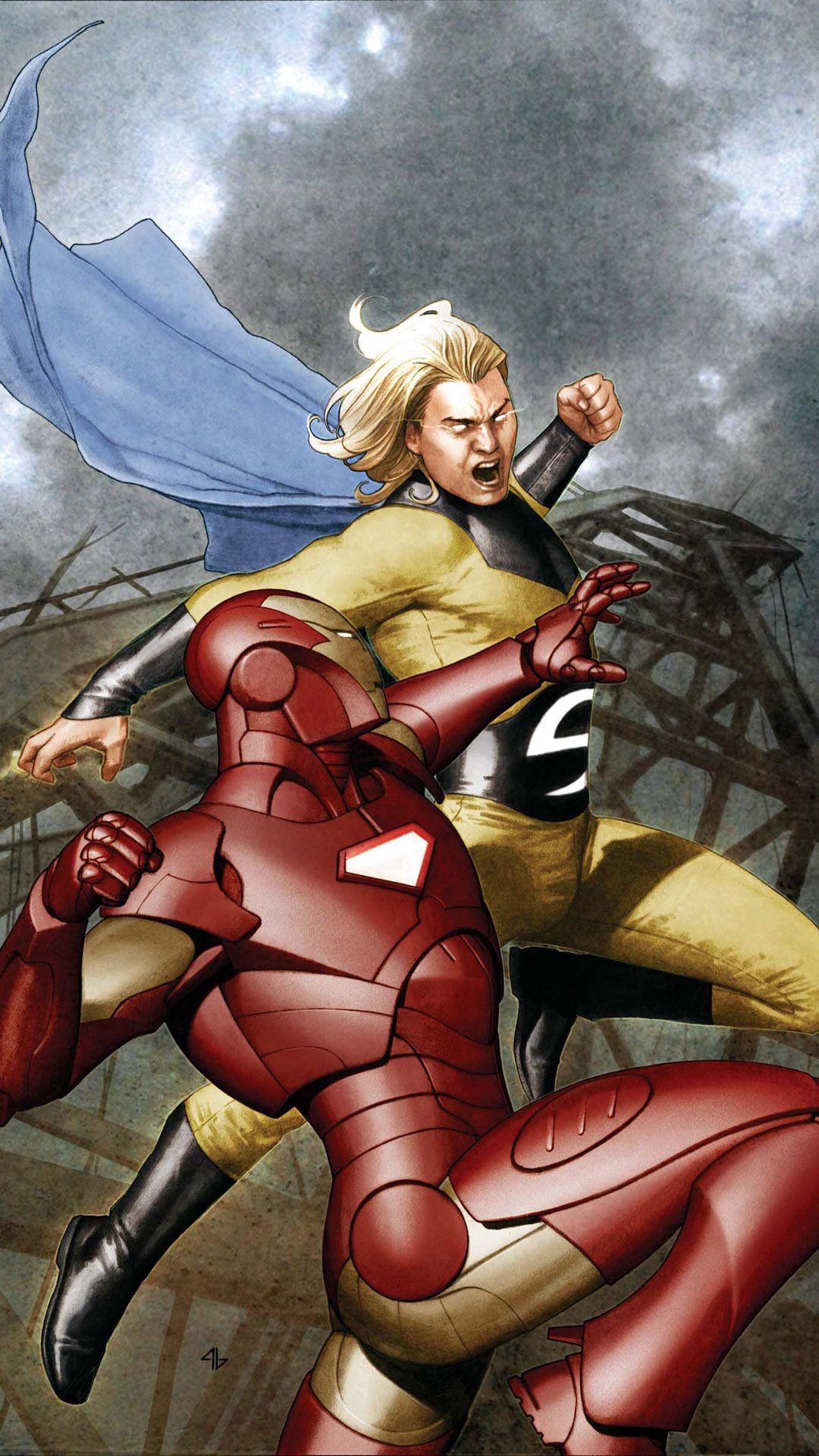 1080x1920 Iron Man vs Sentry Mobile Wallpaper. Iron man, Marvel iron man, Iron man tony stark