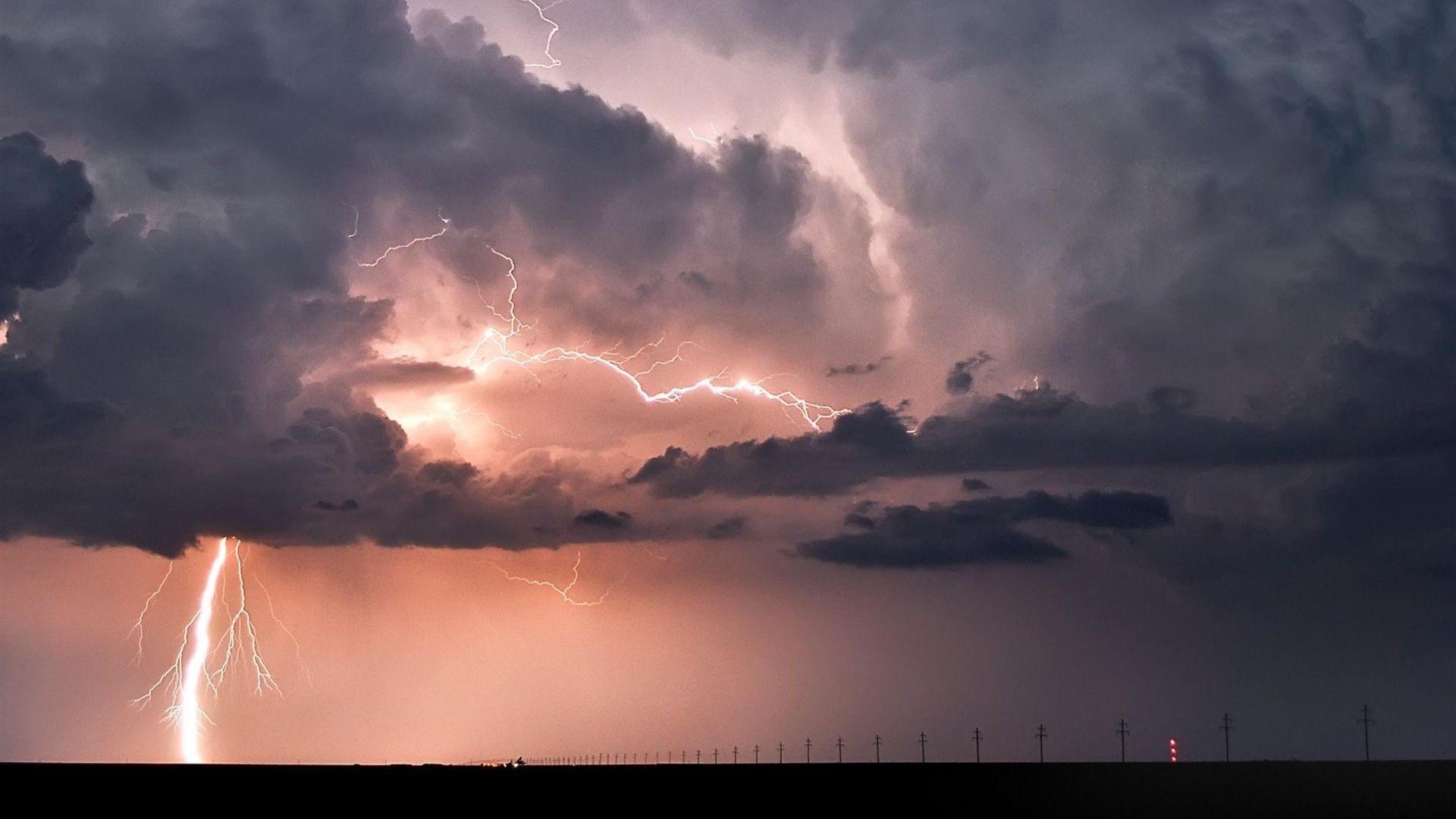 1920x1080 Thunderstorm Background