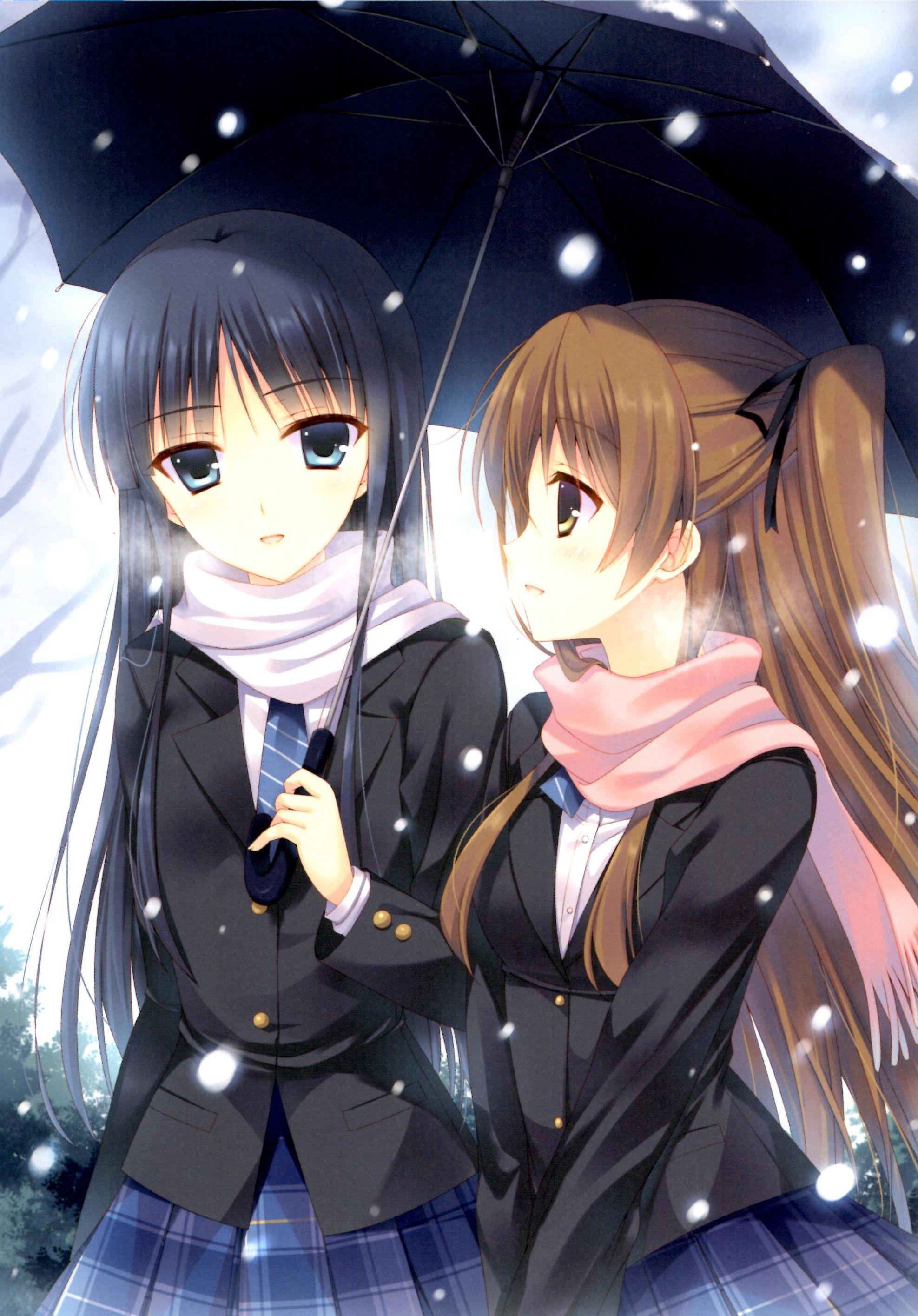 1975x2830 ogiso setsuna and touma kazusa (white album 2) drawn