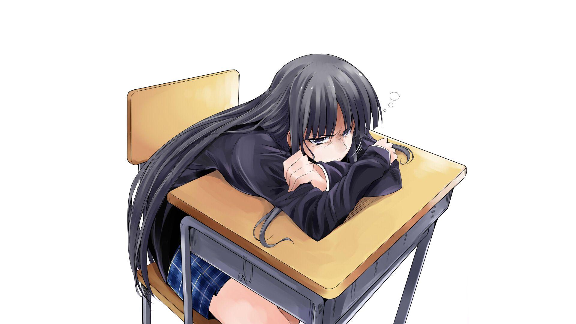 1920x1080 Angry Kazusa Touma [White Album 2][1920x1080]
