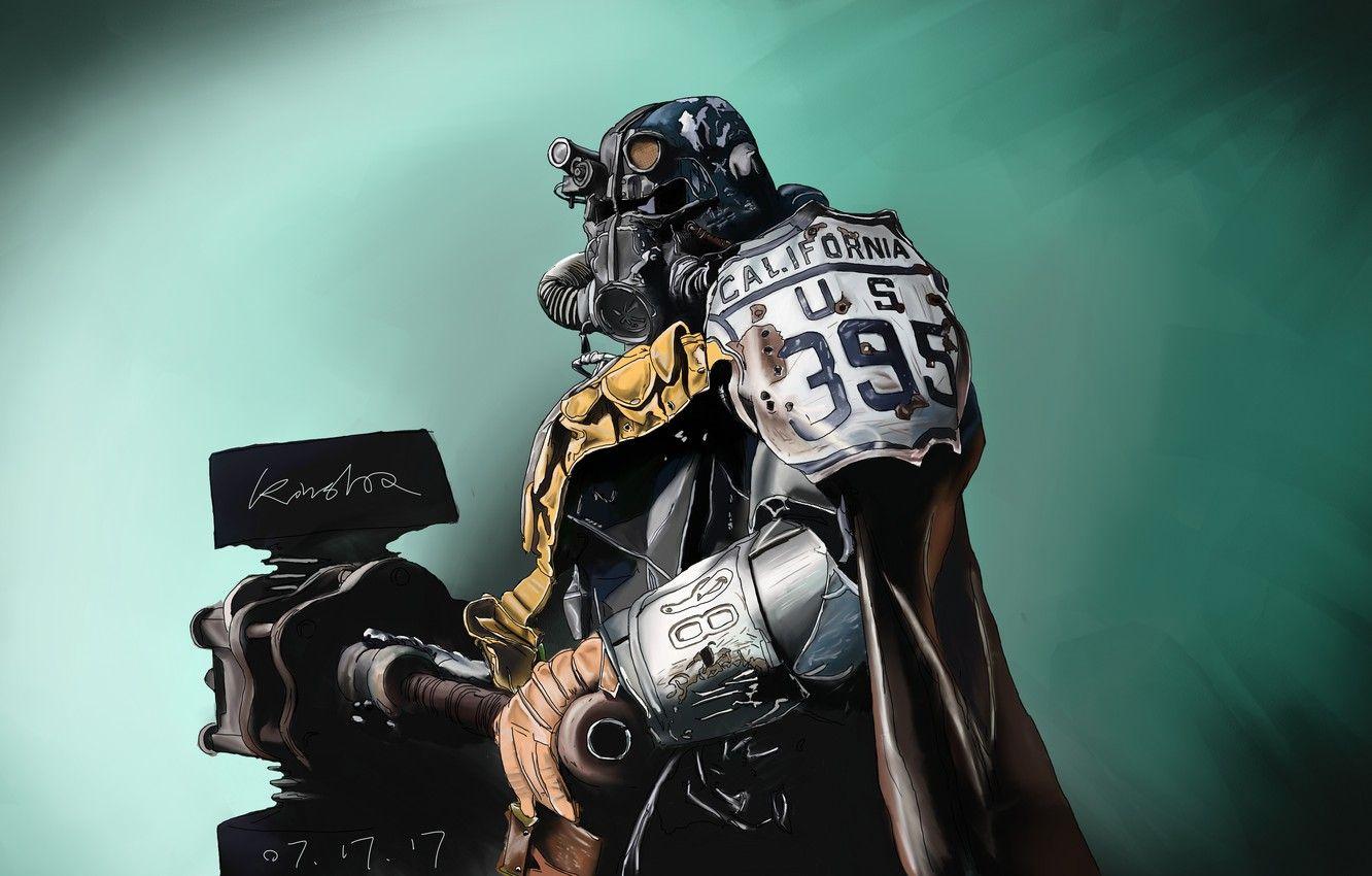 1332x850 Wallpaper Helmet, Fallout, Art, Bethesda Softworks, Bethesda, Brotherhood, Bethesda Game Studios, Brotherhood of Steel, The Brotherhood Of Steel - for desktop, section игры