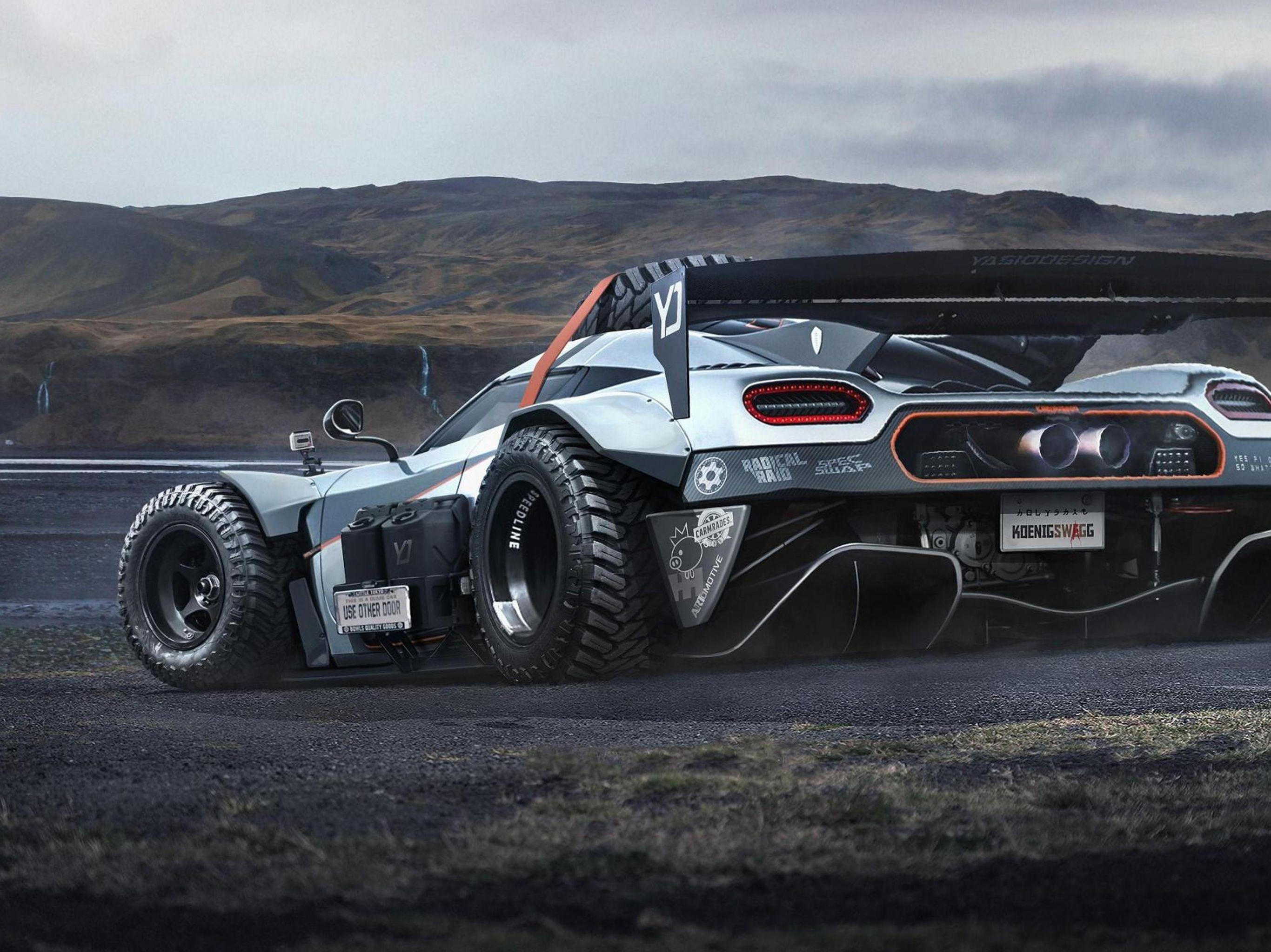 2732x2048 Off Road Koenigsegg Concept 3D Desktop HD Wallpaper