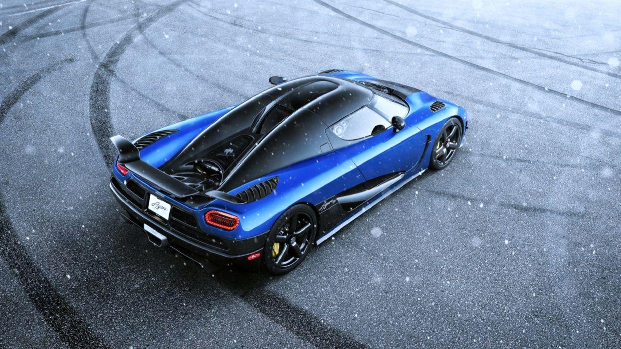 1245x700 Koenigsegg Agera HH Blue Supercar Snow speed motors cars wallpaperx2160