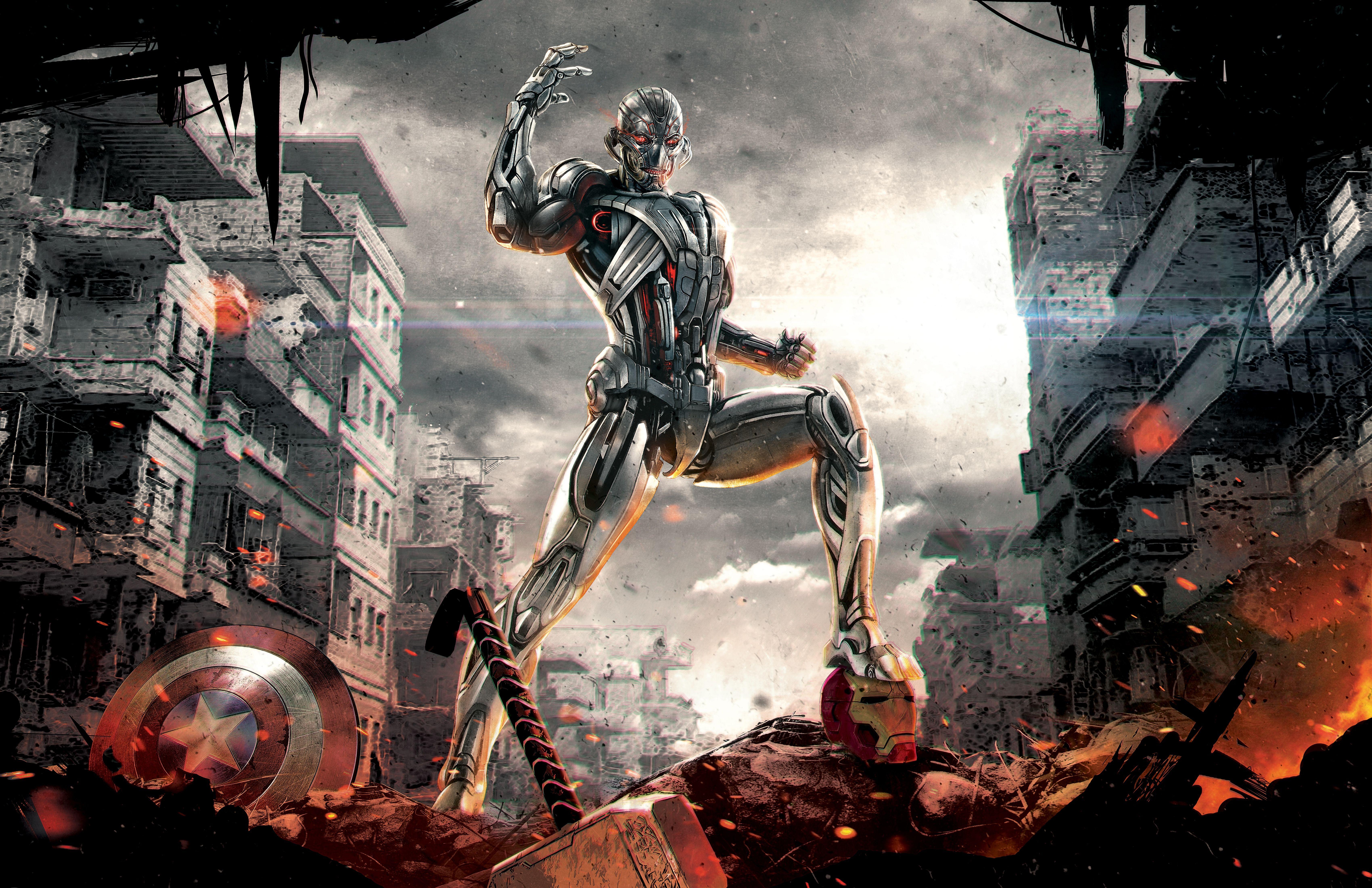 6800x4400 Wallpaper Ultron, Supervillain, Marvel Comics, Artwork, Avengers, 5K, Creative Graphics / Editor's Picks,. Wallpaper for iPhone, Android, Mobile and Desktop