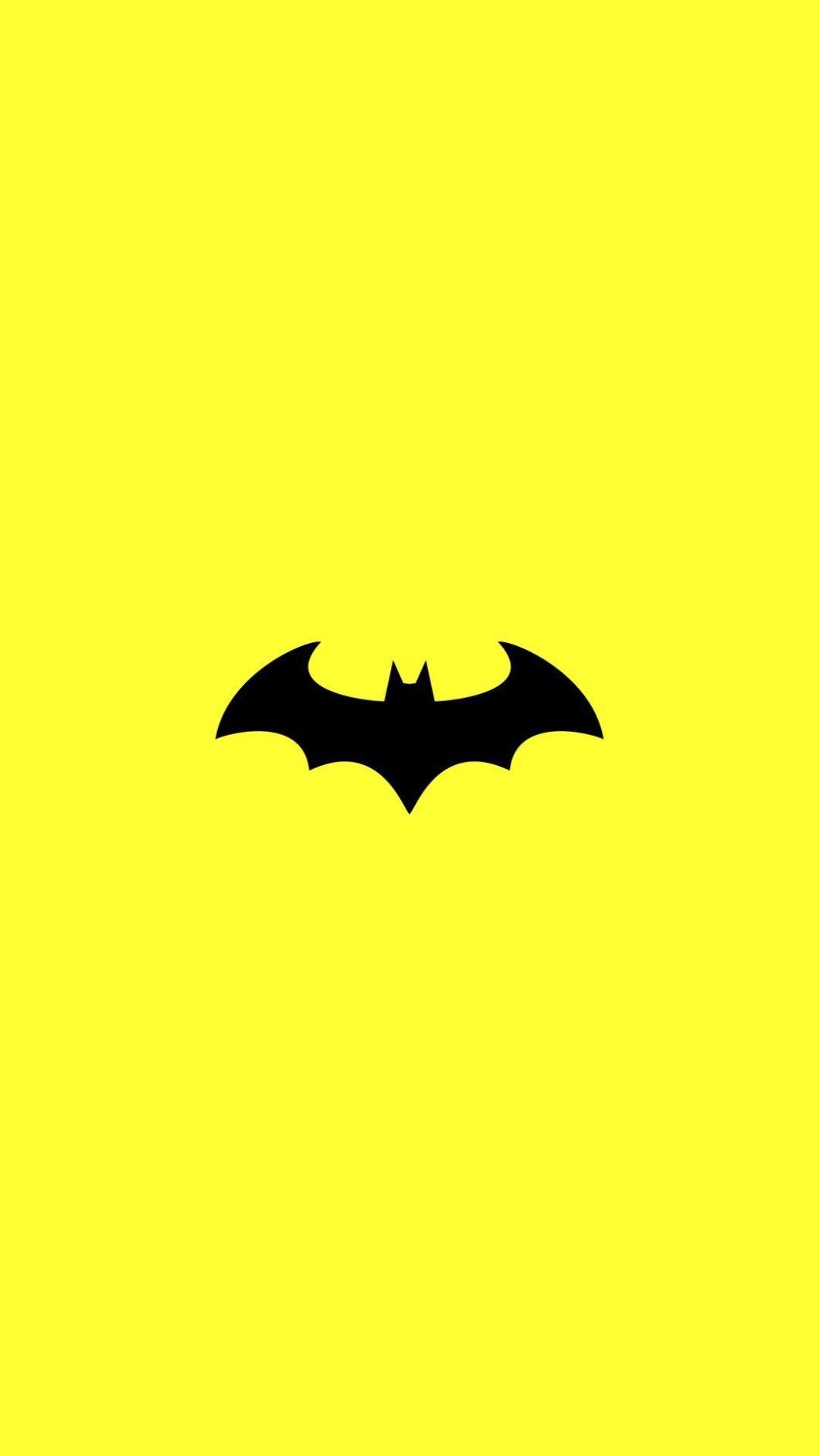 1060x1884 Yellow Batman Sign Wallpaper