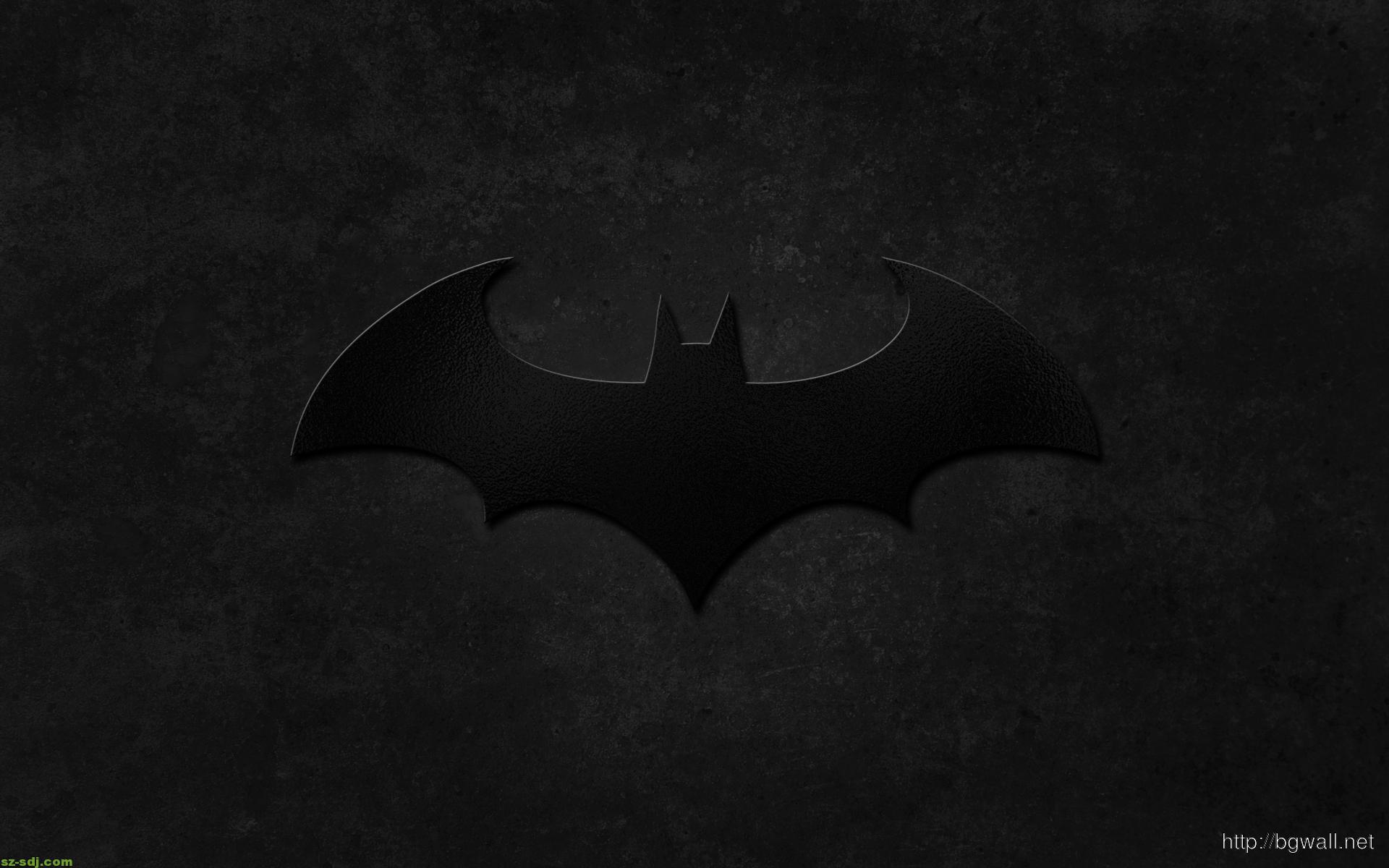 1920x1200 Black Batman Logo Wallpaper