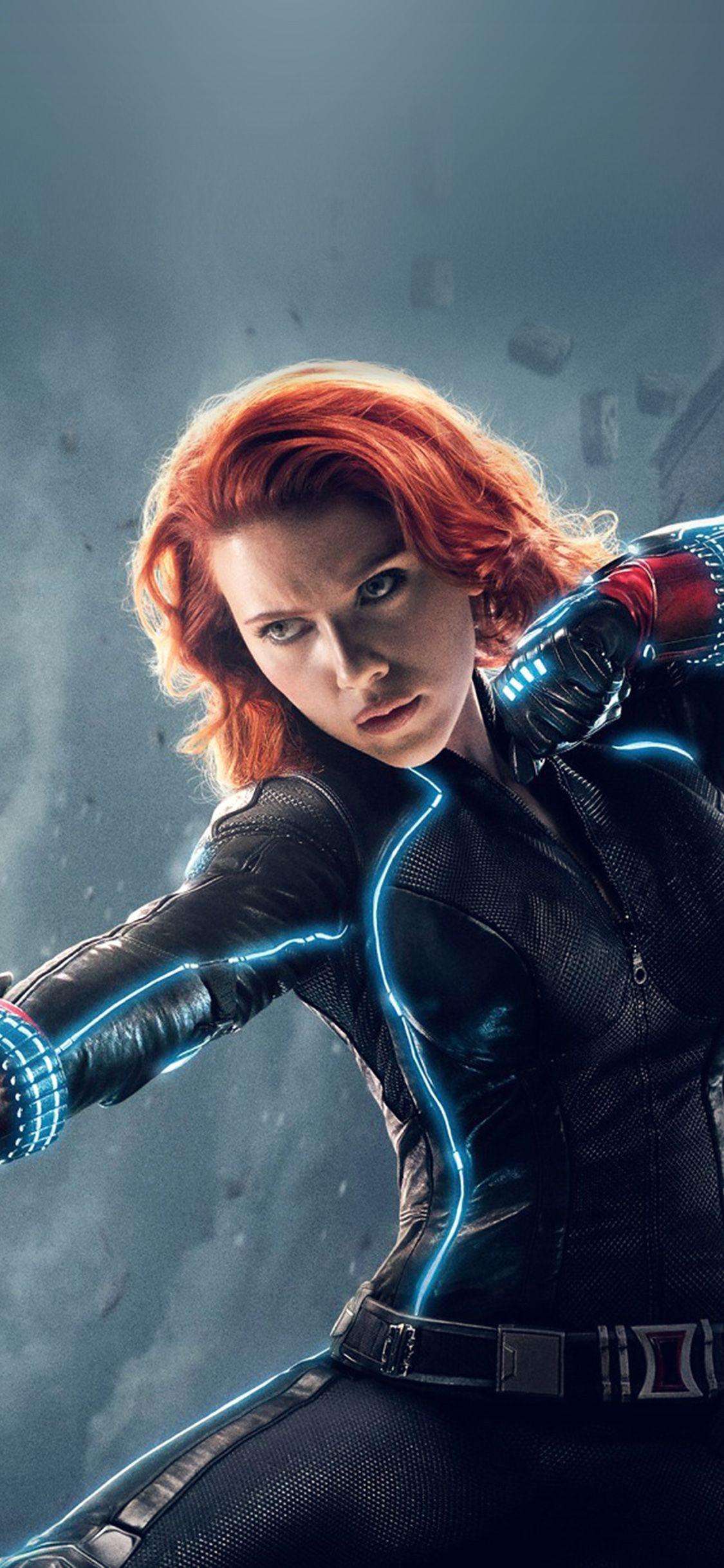 1125x2436 image Of Black Widow Logo iPhone Wallpaper
