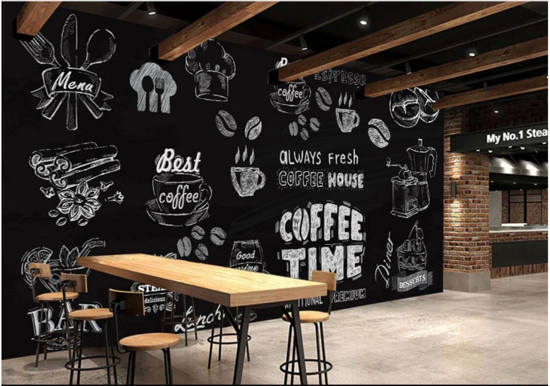 1124x789 3D Wallpaper Photo, Non Woven Mural, Widescreen Wallpaper. DHgate.Com. Cafe interior design, Coffee shop interior design, Cafe decor