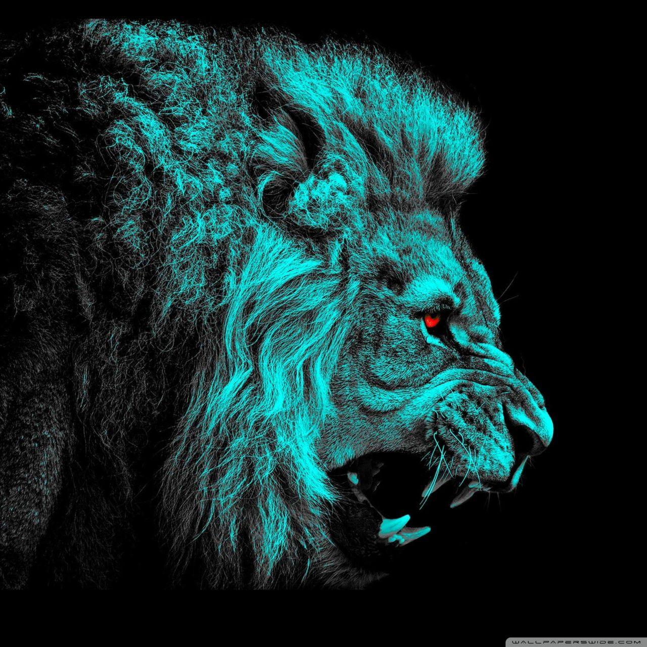 Free and customizable wallpaper lion templates