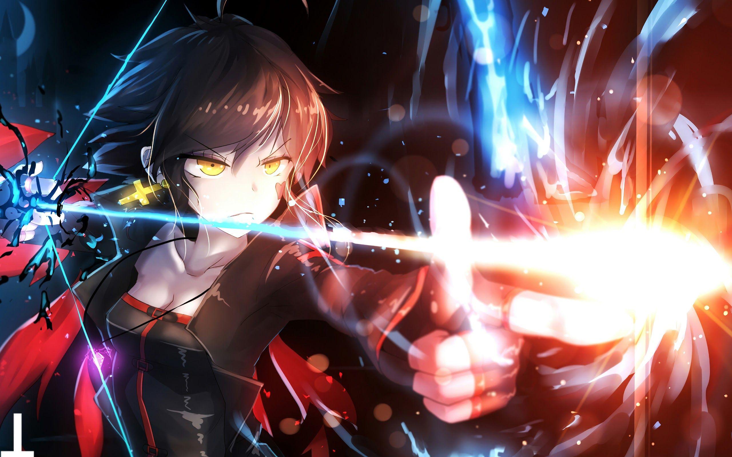 2560x1600 Pixiv Fantasia Anime Girl Bow and Arrow 4K 3840x2160 Wallpaper