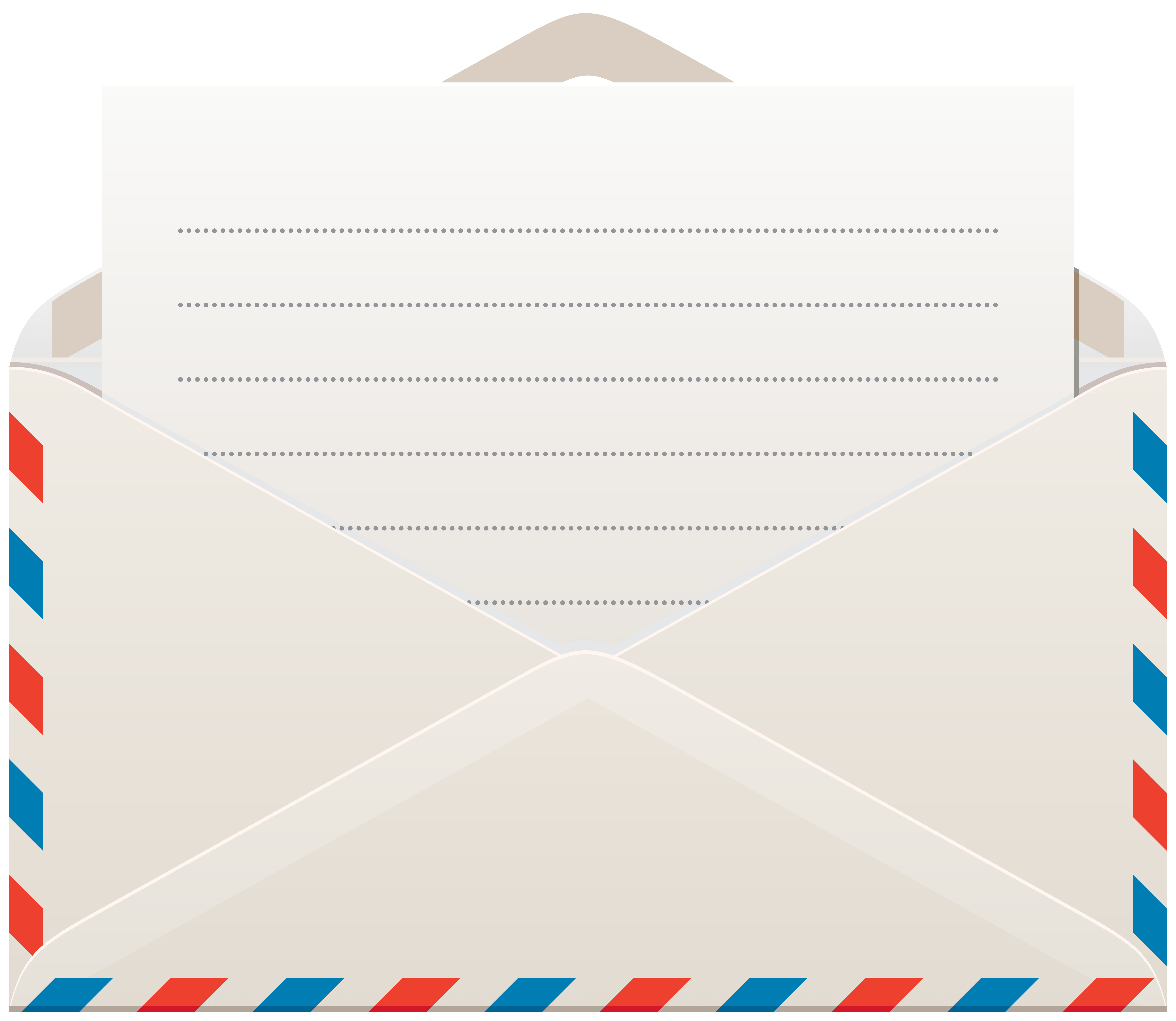 8000x6946 Envelope With Letter PNG Clip Art Quality Image And Transparent PNG Free Clipart