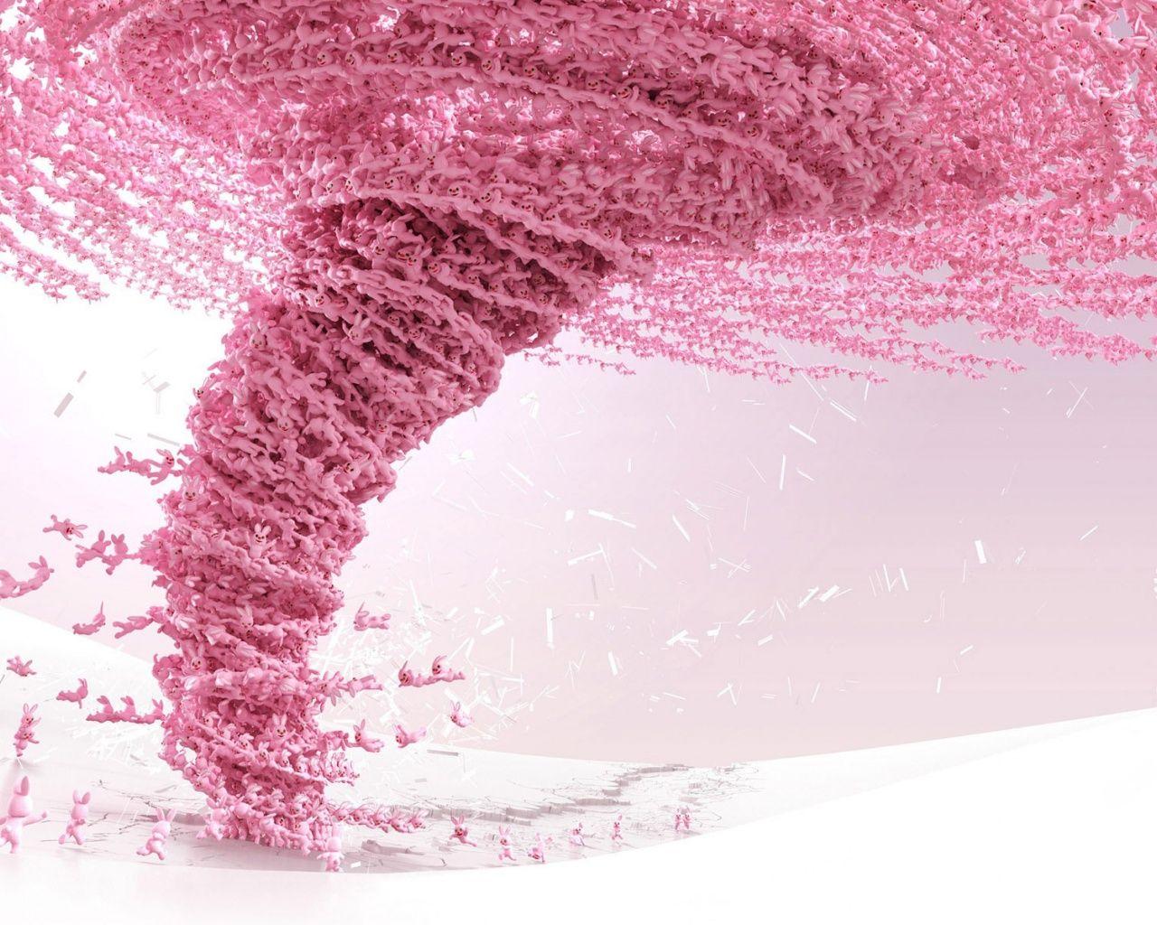 1280x1024 Pink Tornado desktop PC and Mac wallpaper