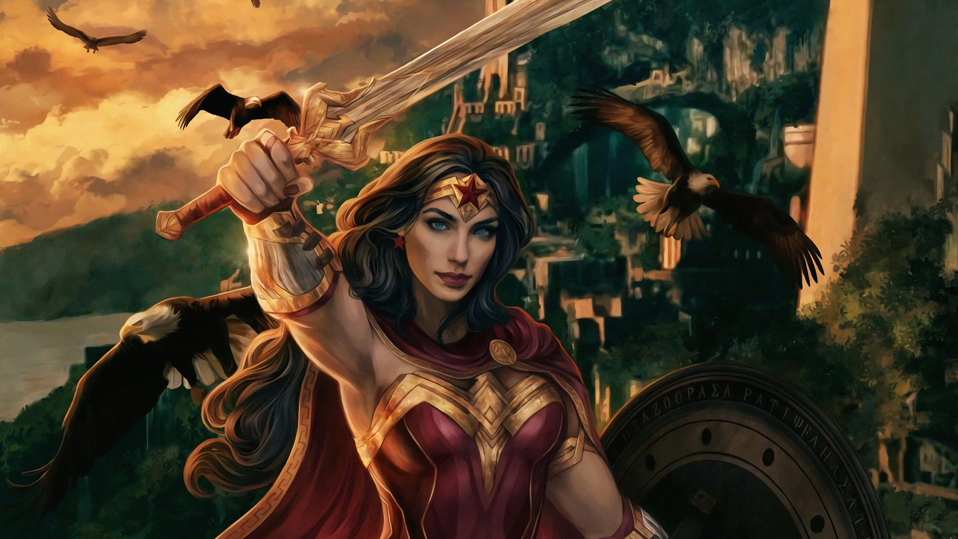 3840x2160 Wonder Woman Real Warrior Art 4k, HD Superheroes, 4k Wallpaper, Image, Background, Photo and Picture