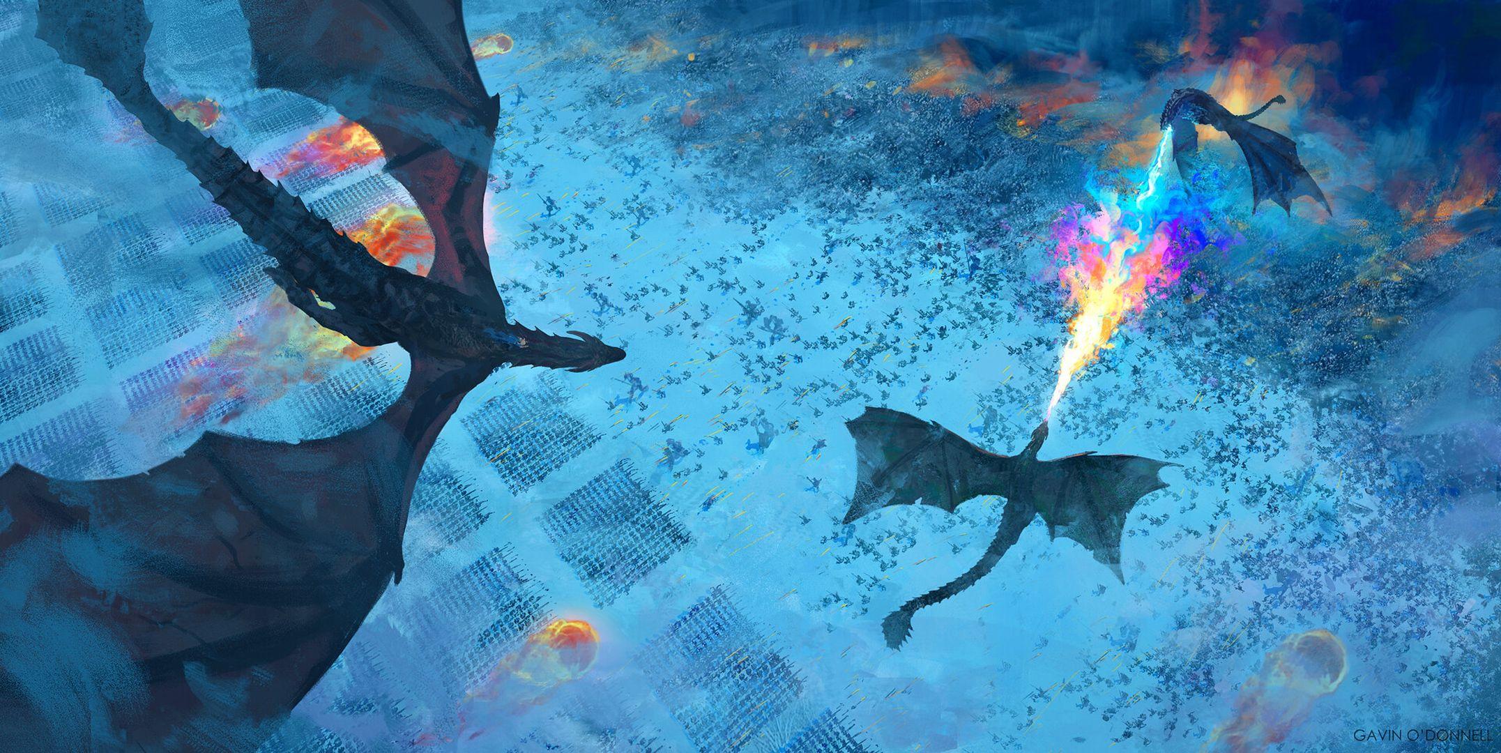 2153x1080 Game Of Thrones Season 8 Dragons Digital Art, HD Tv Shows, 4k Wallpaper, Image, Background, Photo and Picture