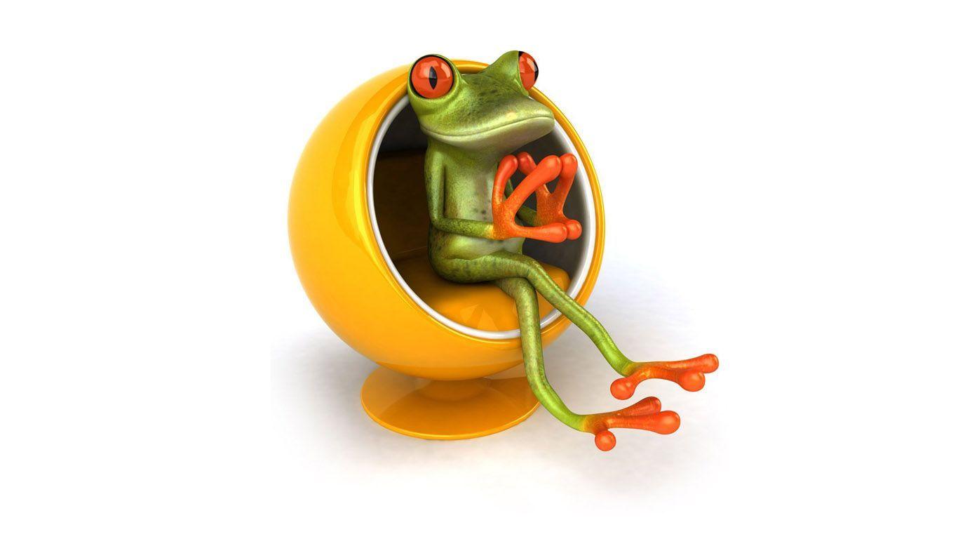 1366x768 cartoon frogs. with love heart funny cartoon frog 3D funny cartoon frog dancing. Frog wallpaper, Frog design, Frog