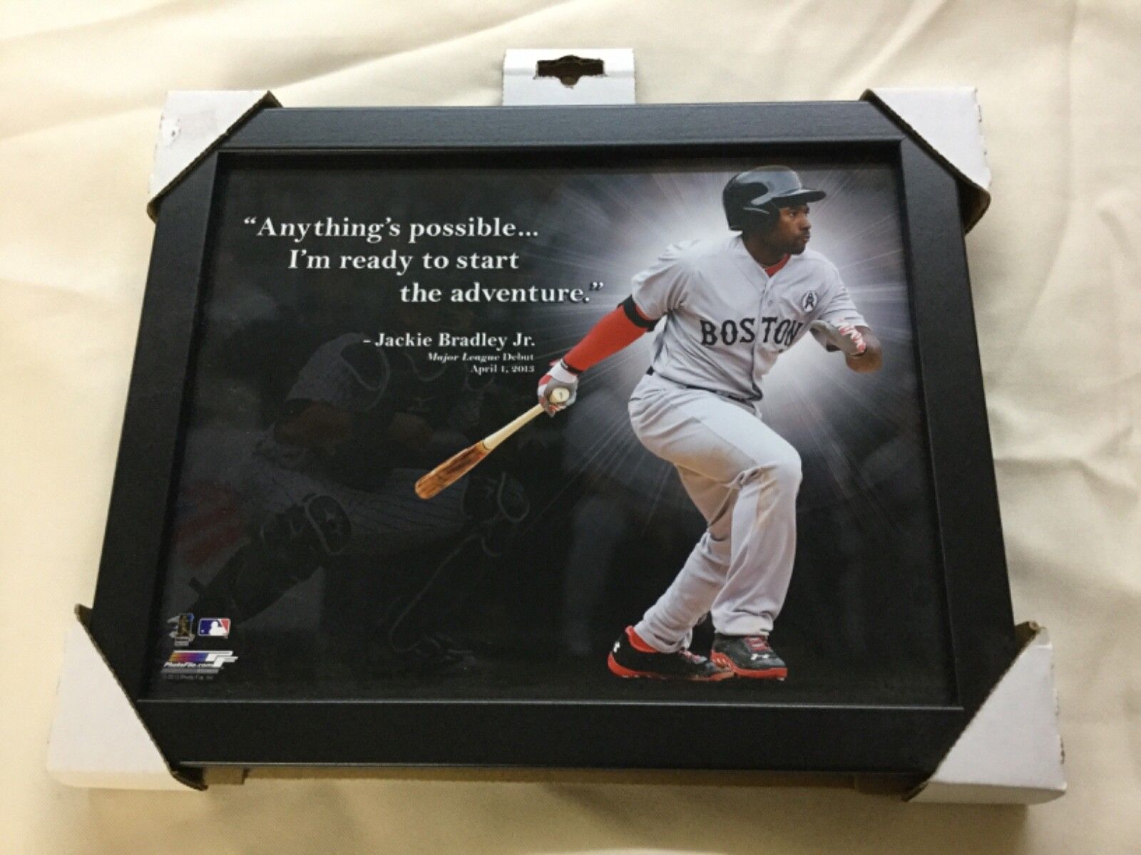 1600x1200 Jackie Bradley Boston Red Sox Pro Player Quote Photo Picture 9x11 Framed