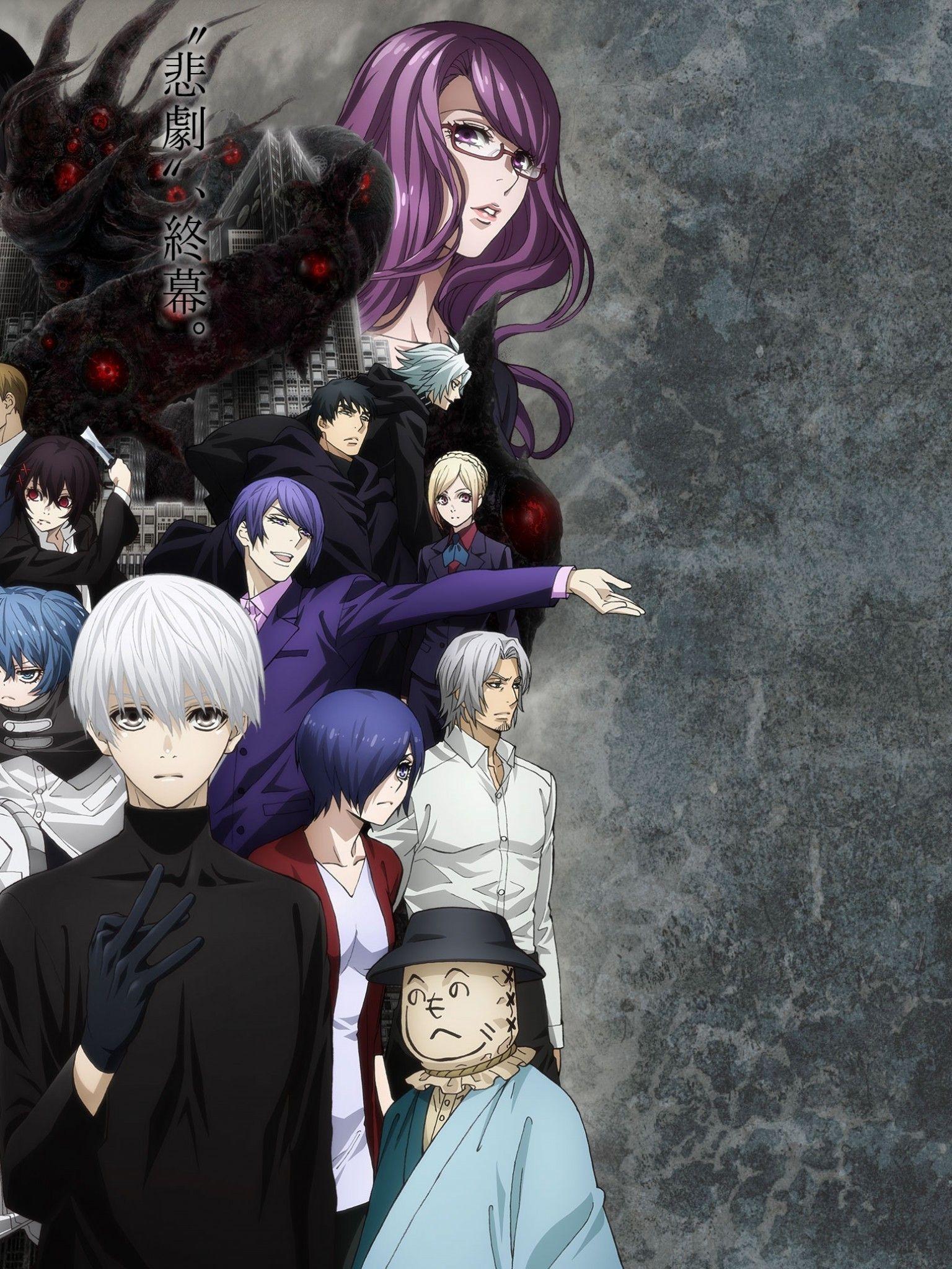 1536x2048 Download 1536x2048 Tokyo Ghoul: Re, Kaneki Ken, Urie Kuki, Kirishima Touka, Ui Koori, Kamishiro Rize Wallpaper for Apple iPad Mini, Apple IPad 4