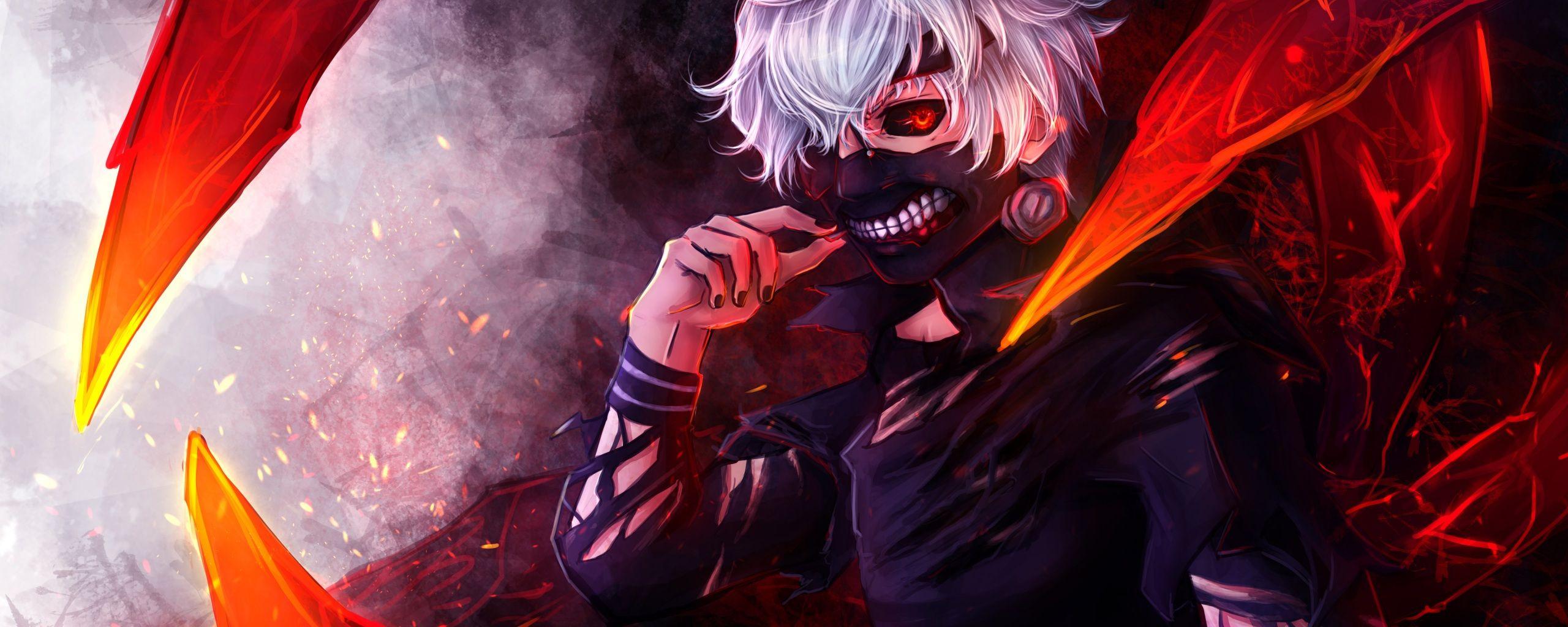 2560x1024 Dual Monitor Wallpaper Tokyo Ghoul