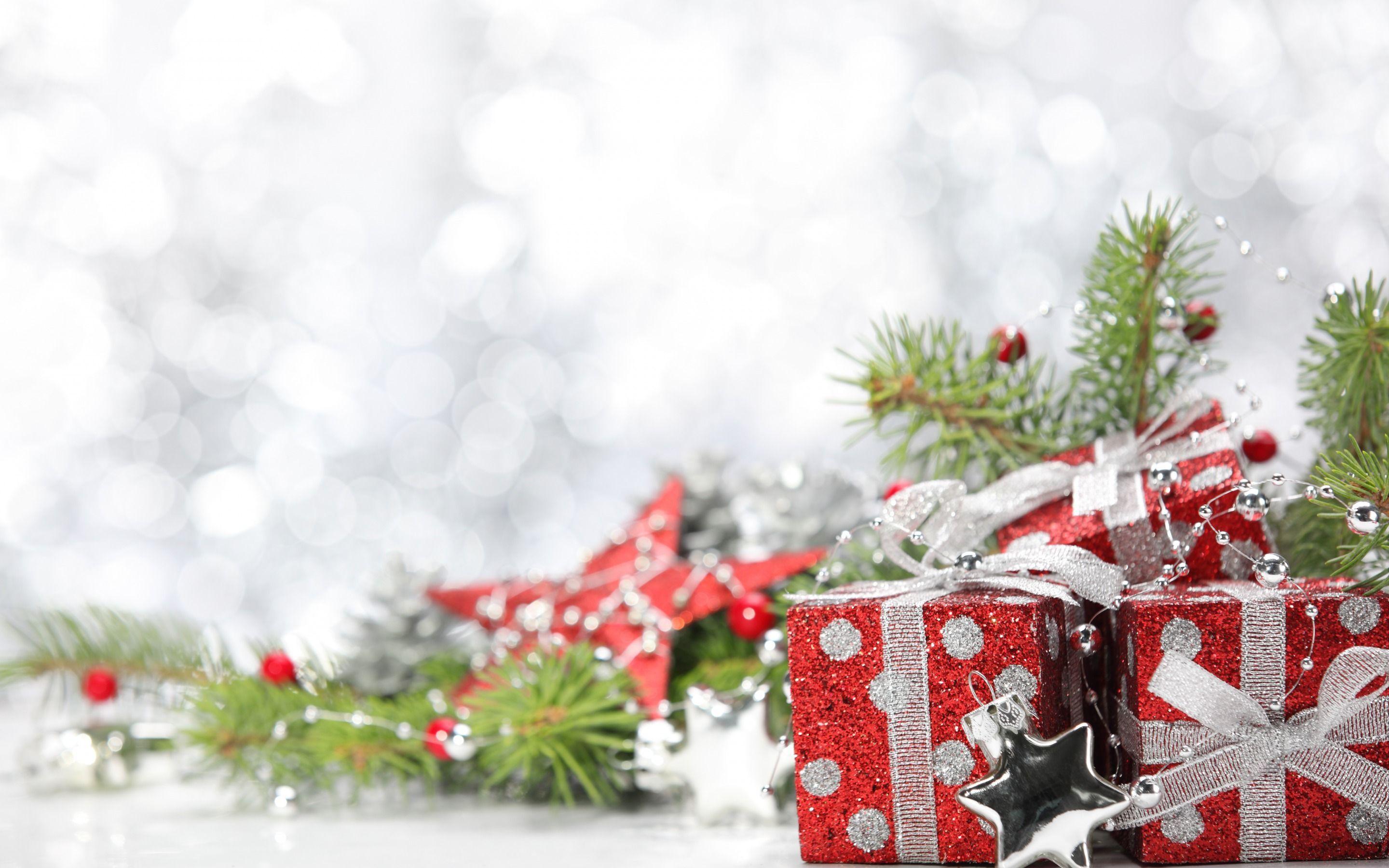 2880x1800 Download wallpaper stars, decoration, gifts, Merry Christmas, decoration, Merry Christmas, gift. Рождественские обои, Рождественские картинки, Рождественские фото
