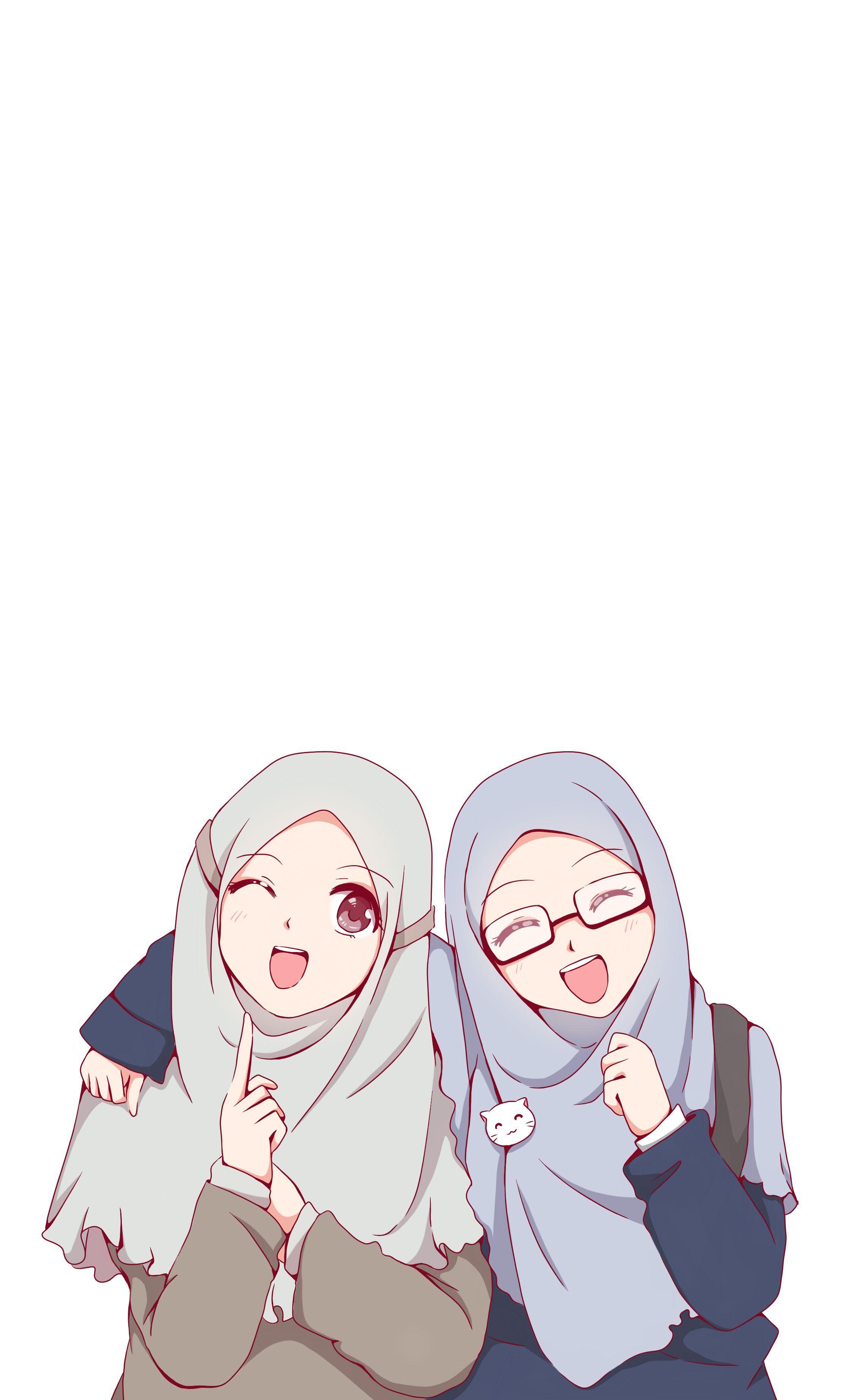 2224x3688 Hijab Anime Girl Wallpaper