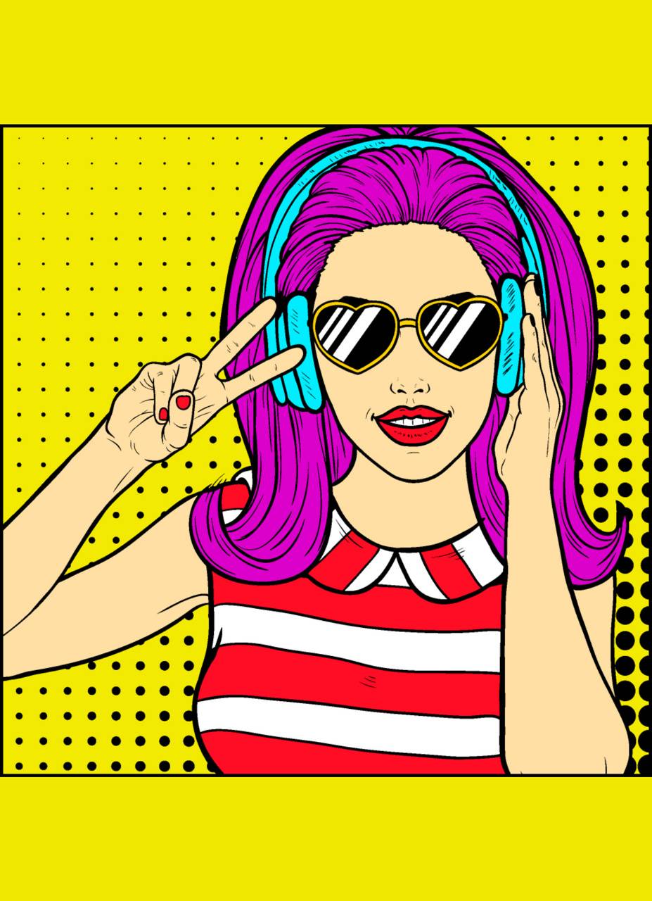 927x1280 Comic girl wallpaper