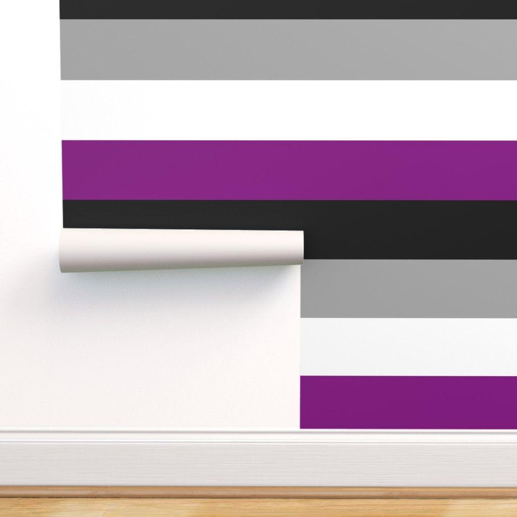 1024x1024 Jumbo Asexual Pride Horizontal Stripe Flag on Isobar by mtothefifthpower. Roostery Home Decor