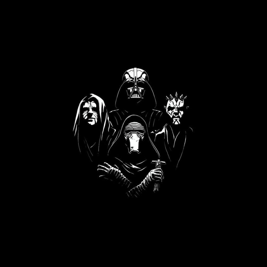 1024x1024 Wallpaper Queen, movies, minimalism, funny, Kylo Ren, Star Wars