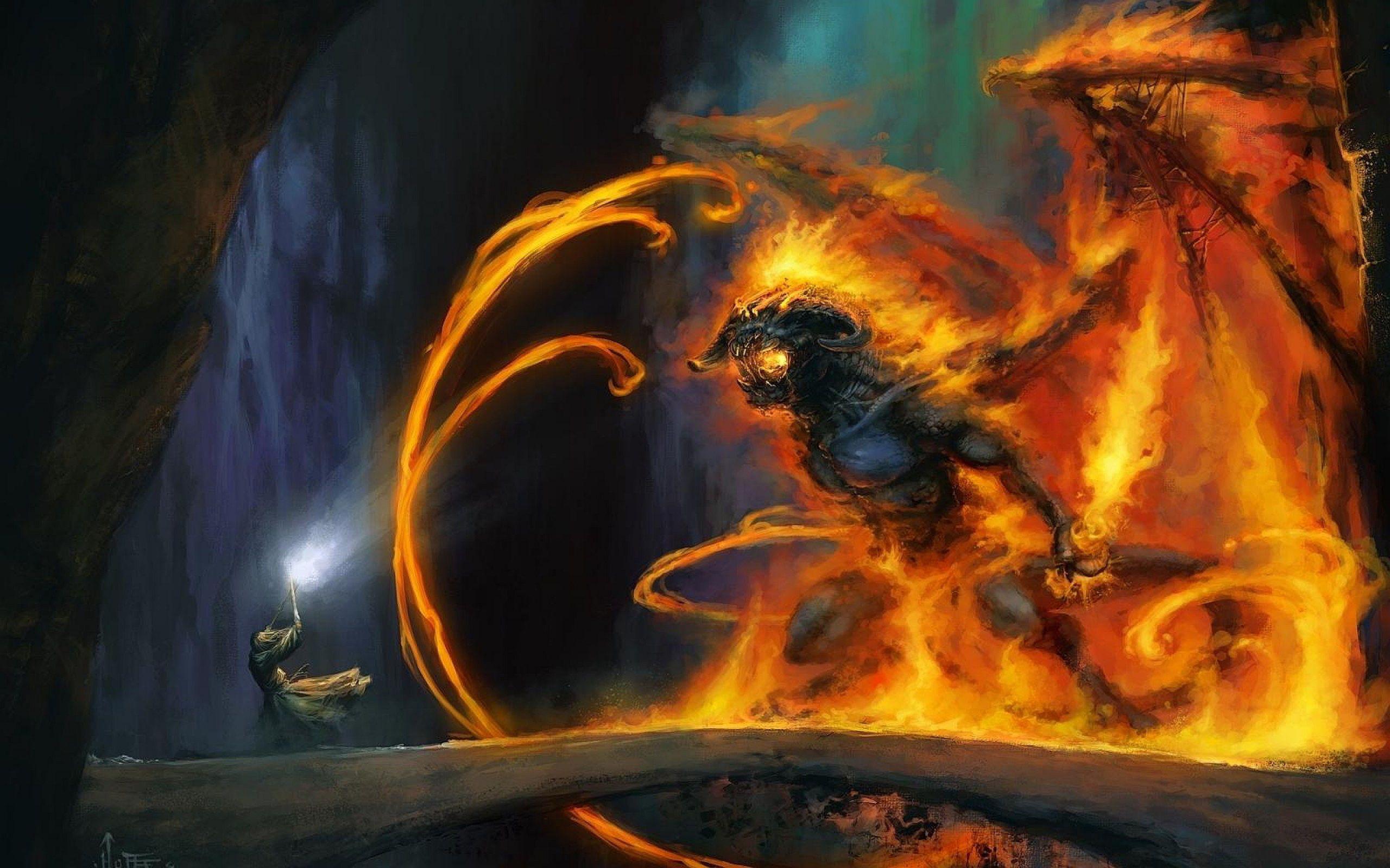 2560x1600 Demon Warrior Art
