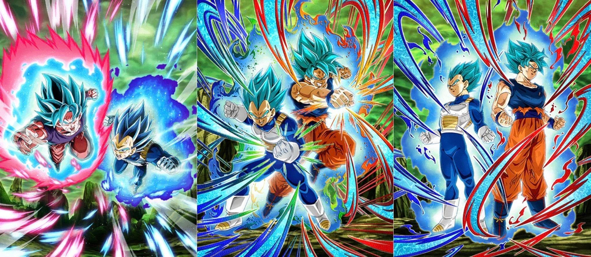 ssbkk goku and ssbe vegeta