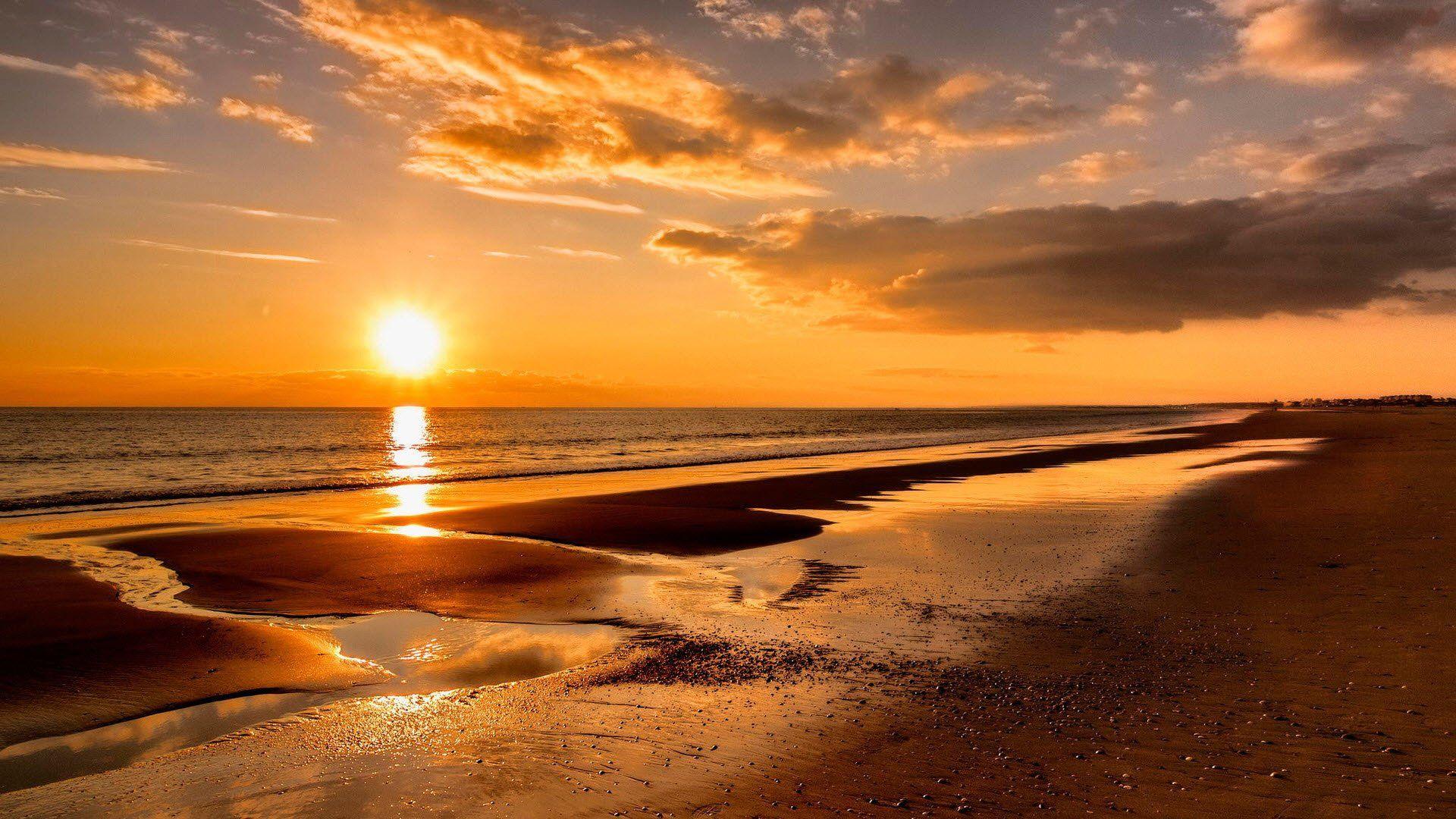 1920x1080 Sunset Beaches Wallpaper HD