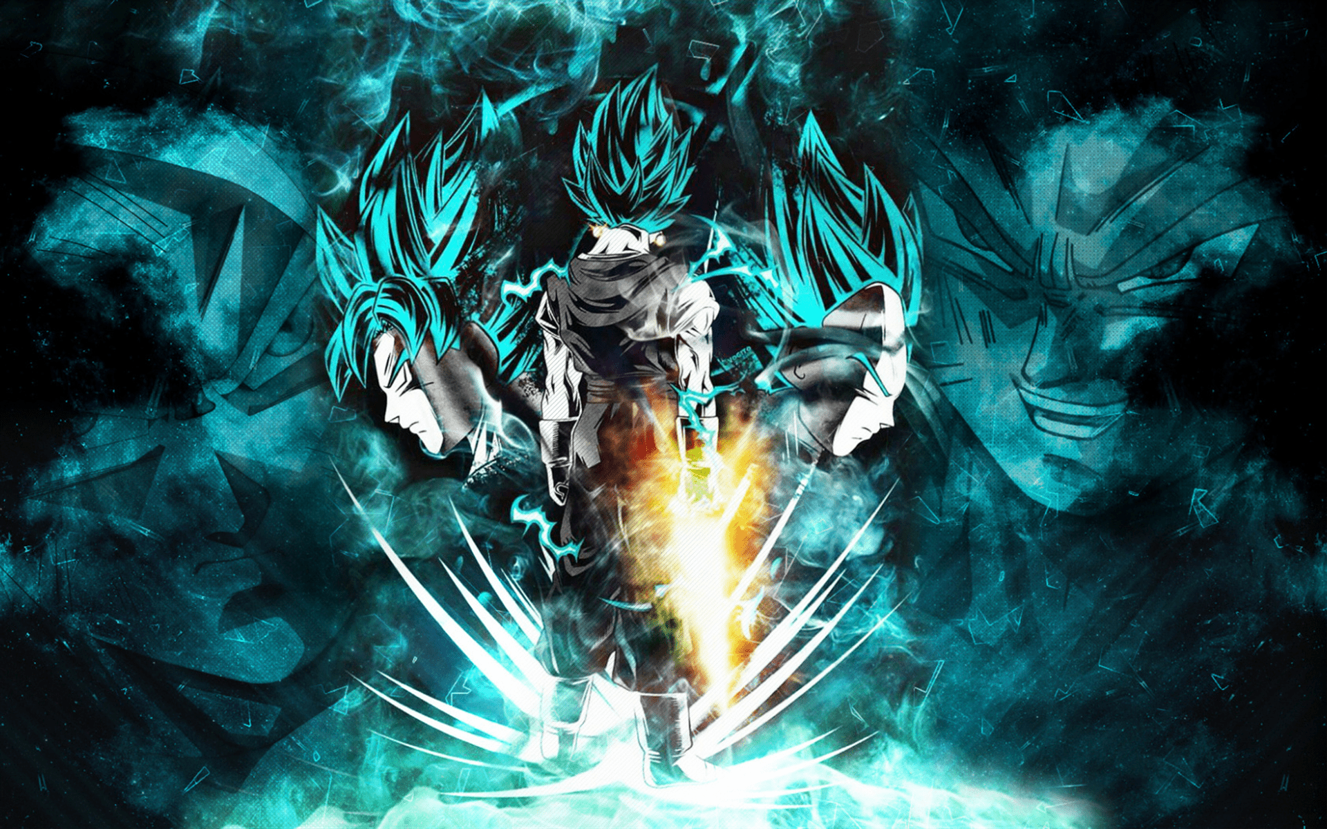 1920x1200 Download wallpaper Vegeta, darkness, Dragon Ball, DBS, Goku, artwork, Dragon Ball Super, Son Goku for desktop with resolution 1920x1200. High Quality HD picture wallpaper