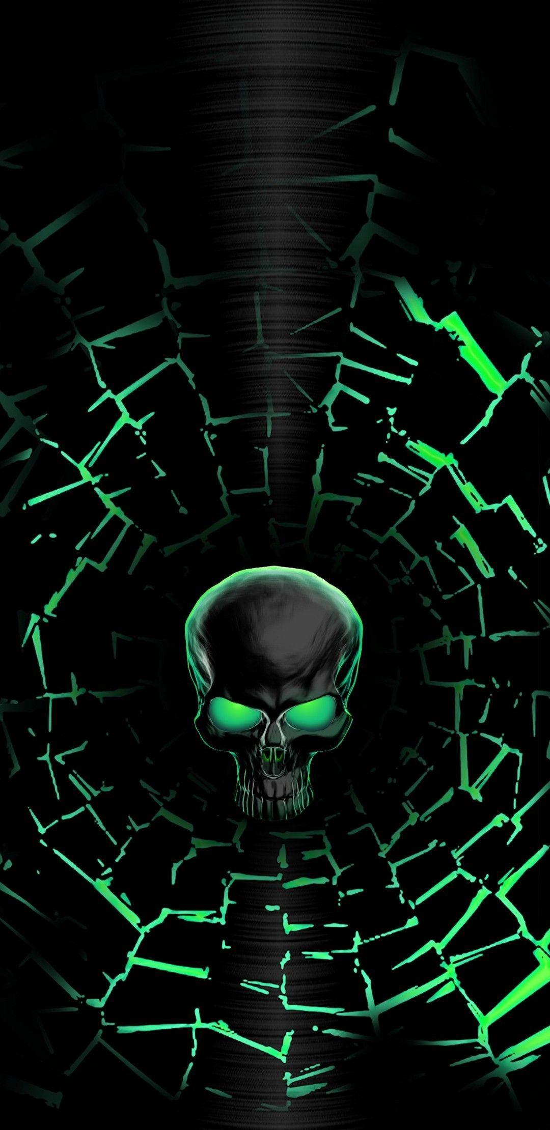 Black and Green Skull Wallpapers Top Free Black and Green Skull