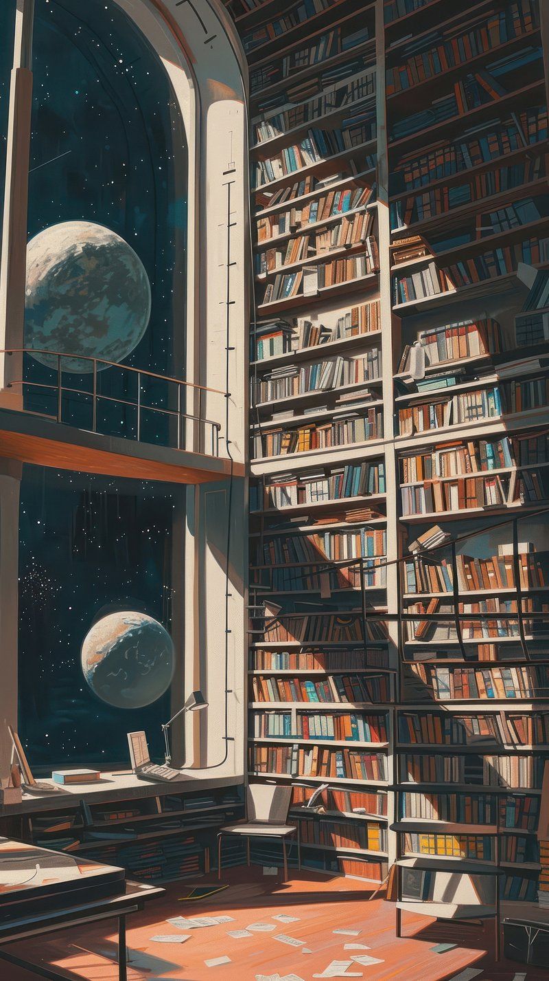 800x1427 Library Image Wallpaper