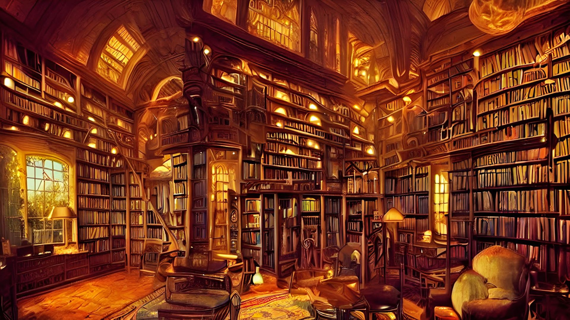 1920x1080 Hidden Library