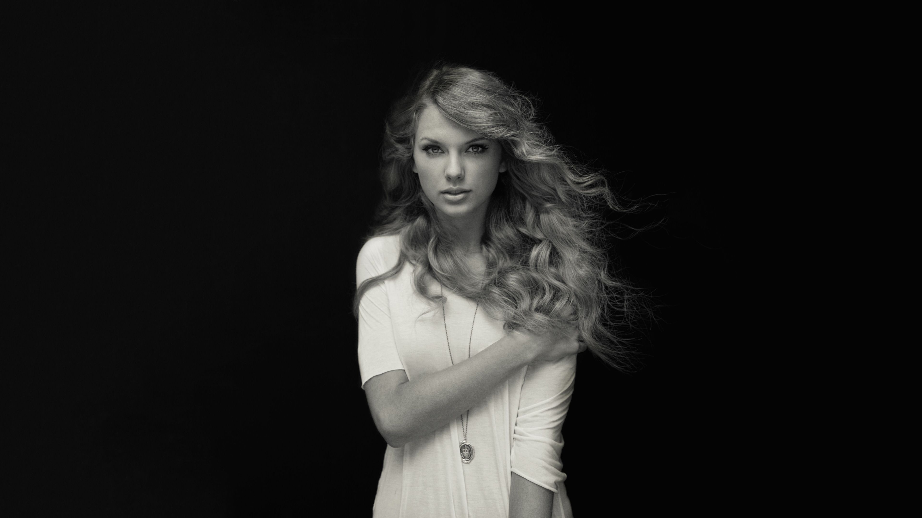 3840x2160 Taylor Swift Black And White 4k Wallpaper, HD Music Wallpaper, 4k Wallpaper, Image, Background, Photos and Picture