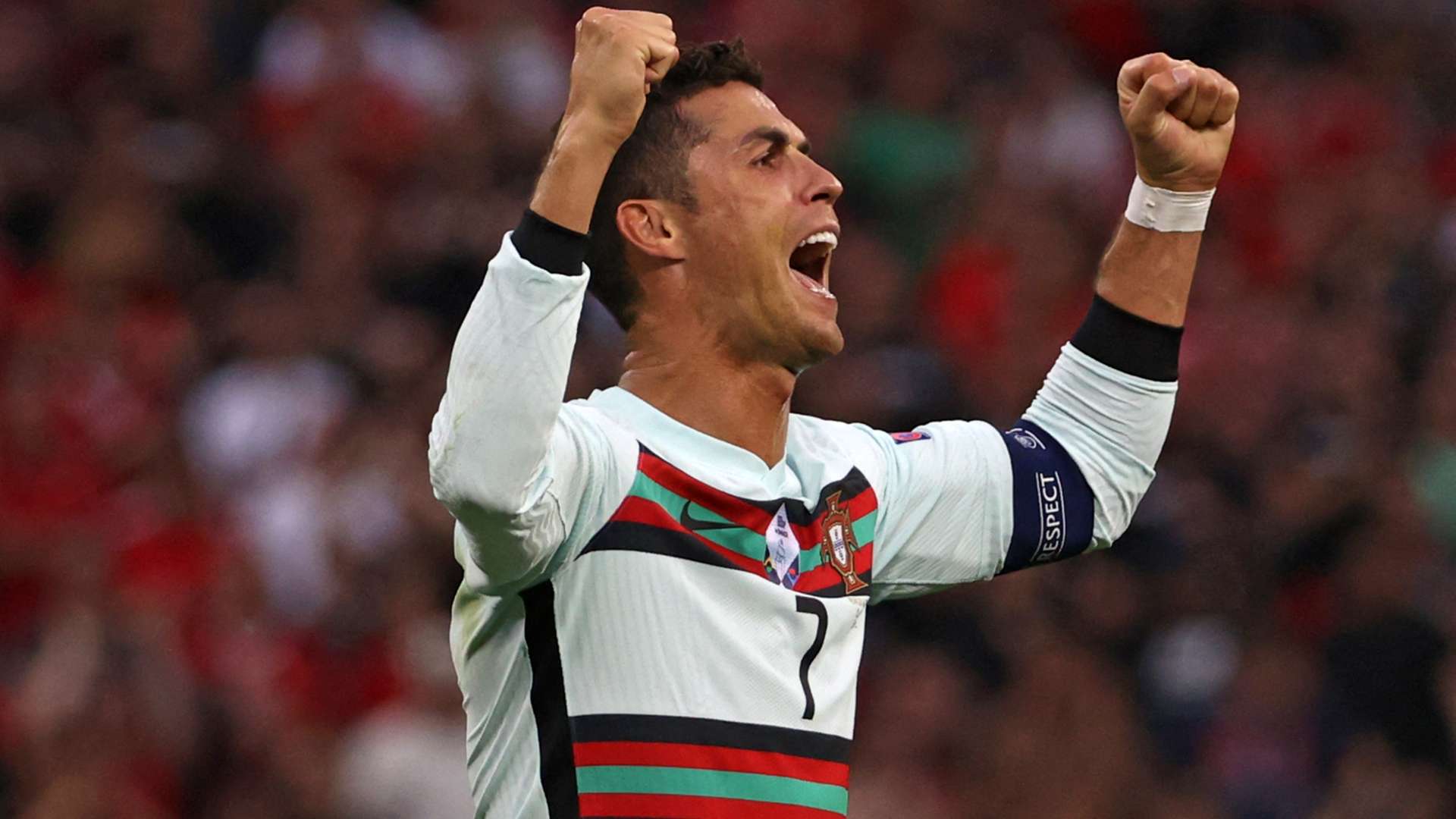 1920x1080 Portugal legend Ronaldo breaks Euros goal record and becomes first player to feature at five finals tournaments. Goal.com US