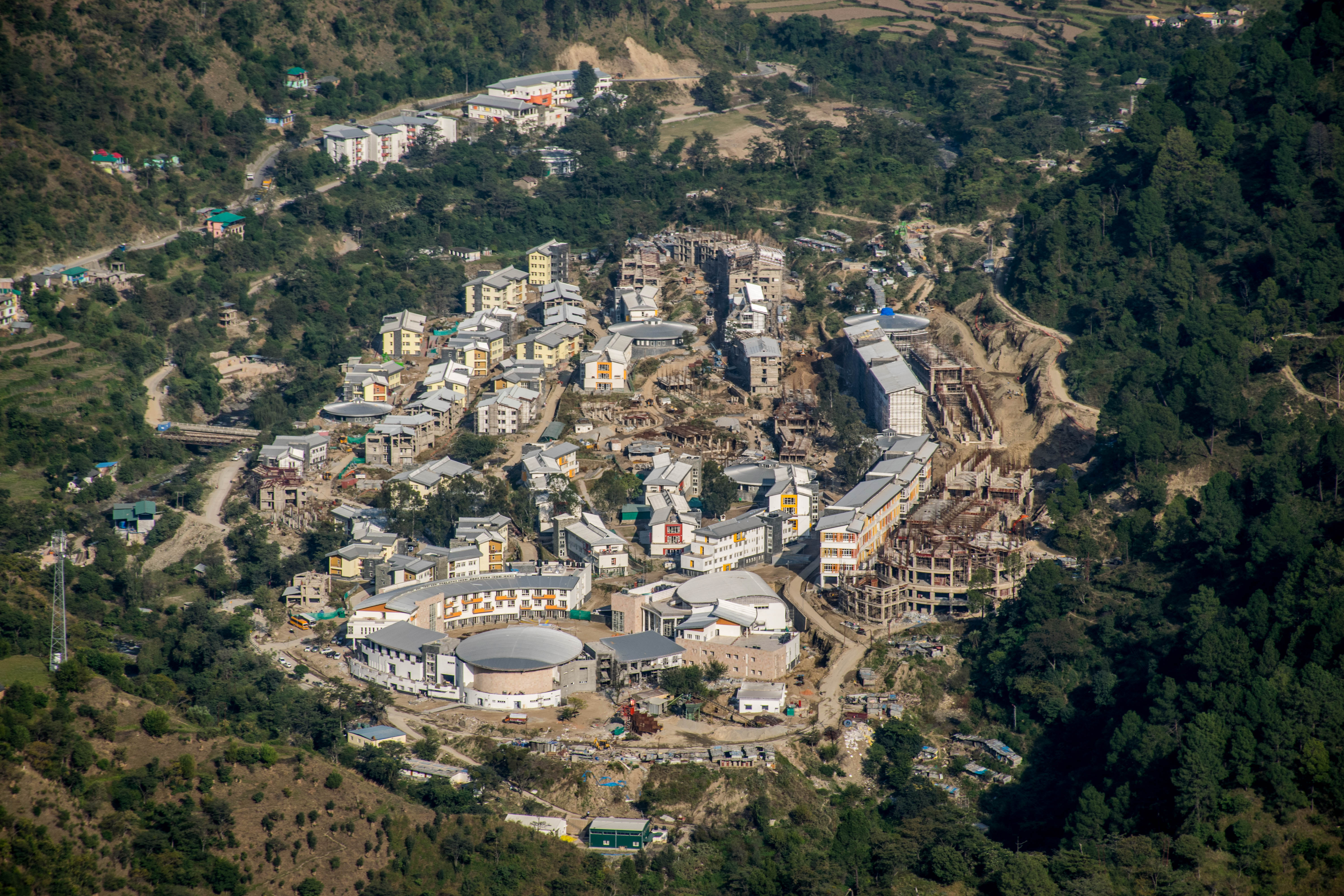 6000x4000 IIT Mandi North campus from a nearby hill