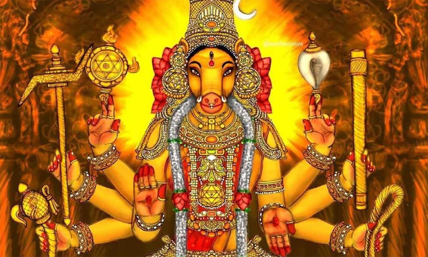 1500x900 Varahi Amman Wallpaper