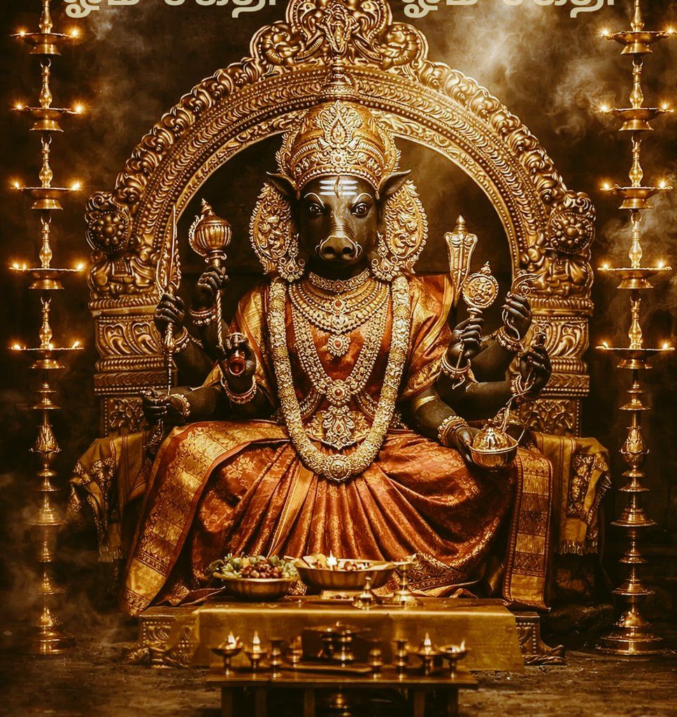 968x1024 Goddess Varahi Amman.Varahi is one of the Matrikas, a group of seven mother goddesses in