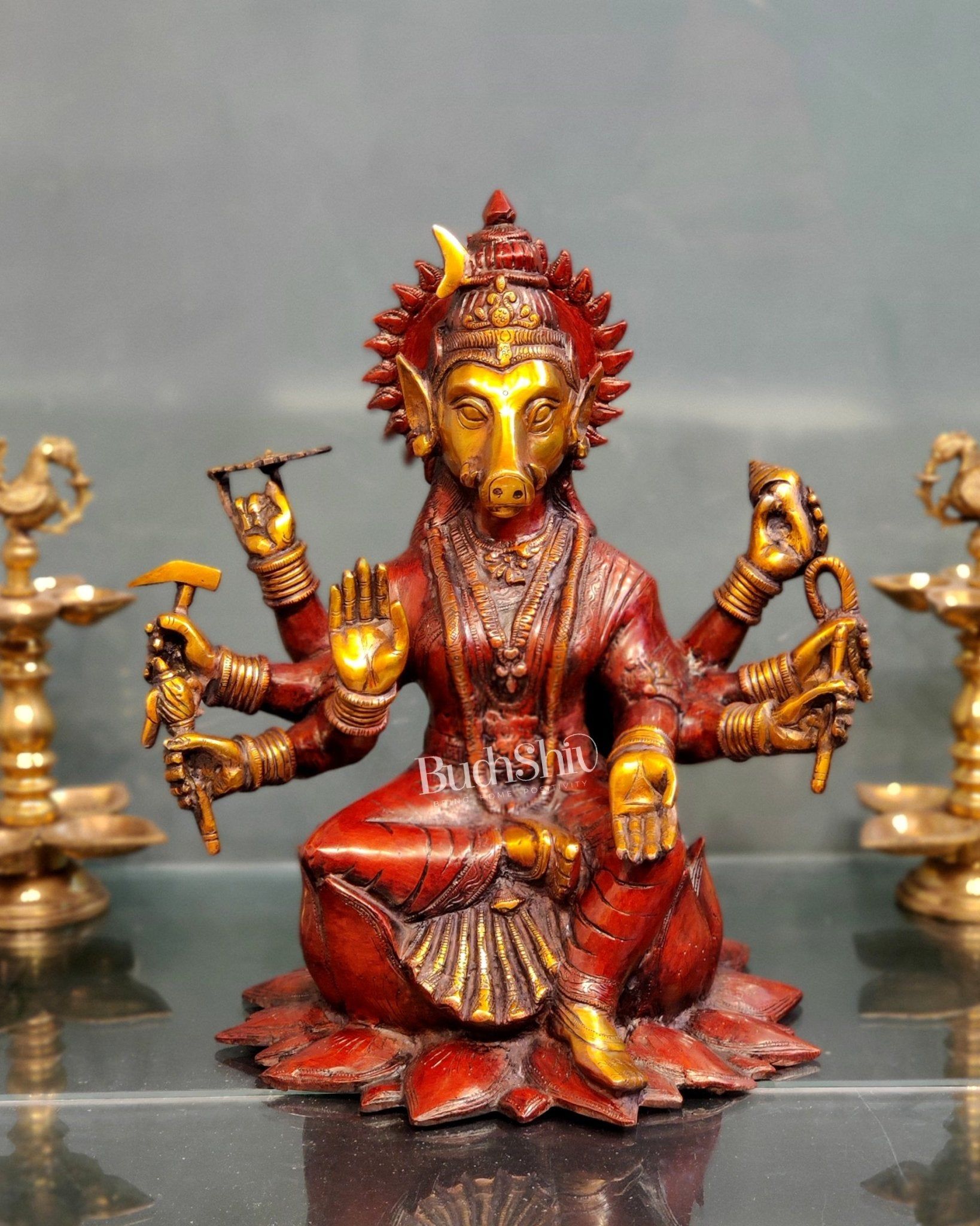 1638x2048 Brass Varahi Amman Statue 16 Inch