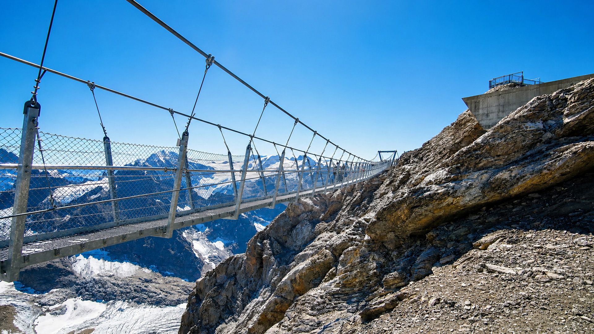 1920x1080 Mount Titlis offers a spectacular journeyss Alps (4K)