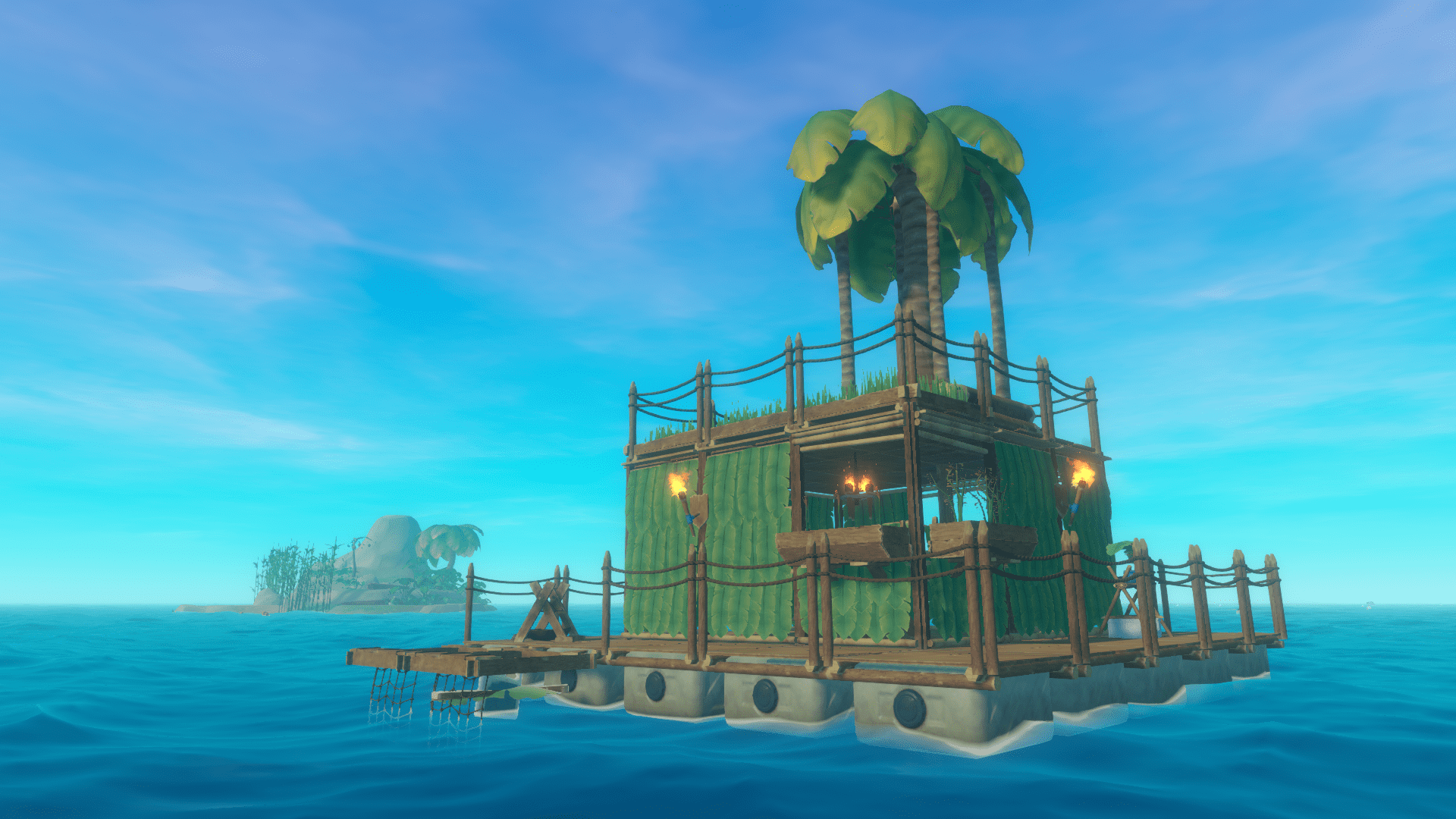 1920x1080 Tropical Raft Oasis HD Wallpaperx1080