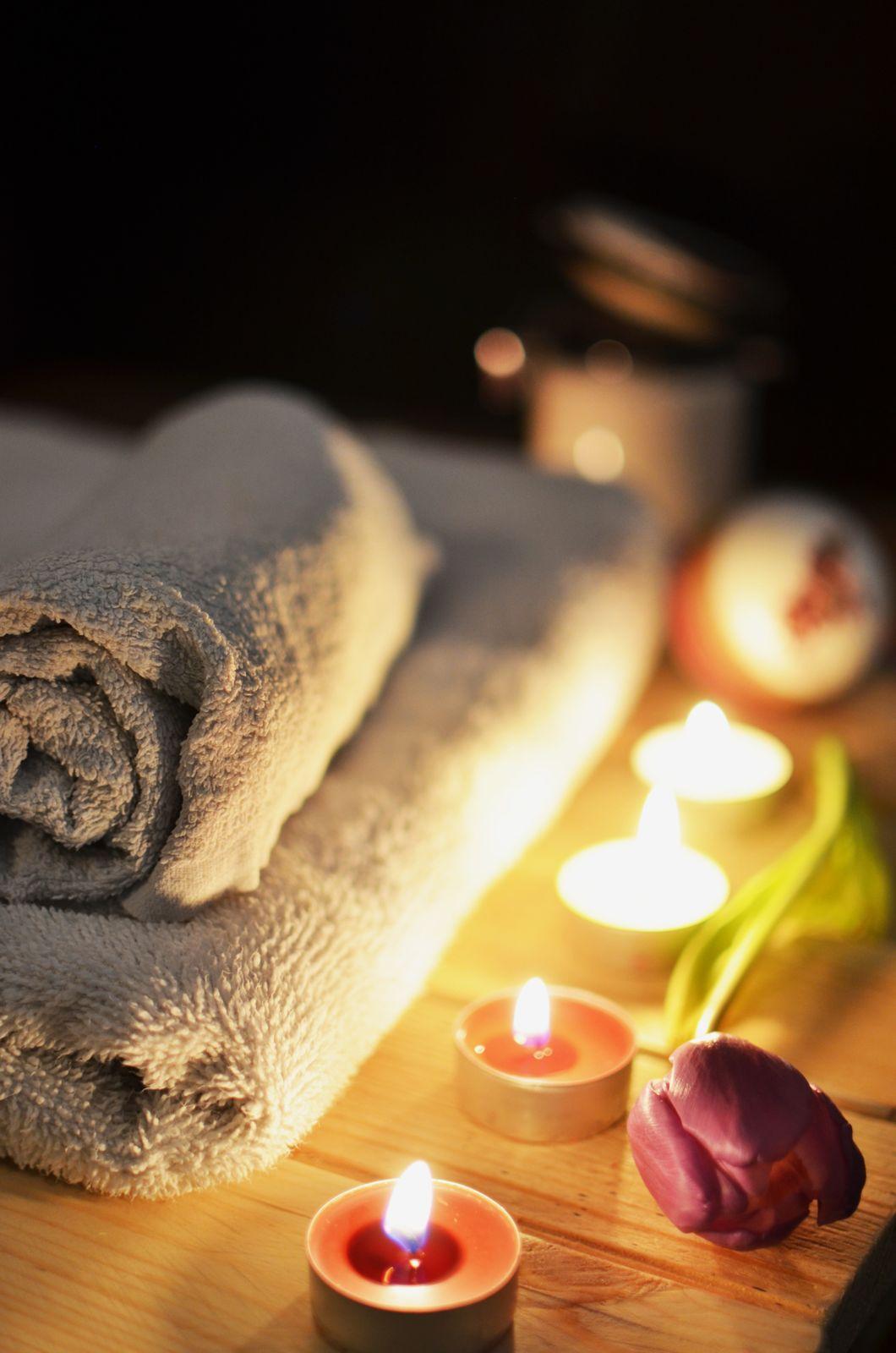 1060x1600 Rose Romantic Romance Bath Candles Towels Bathroom Candlelight Spa Wellness Wallpaper.com. Best High Quality Wallpaper