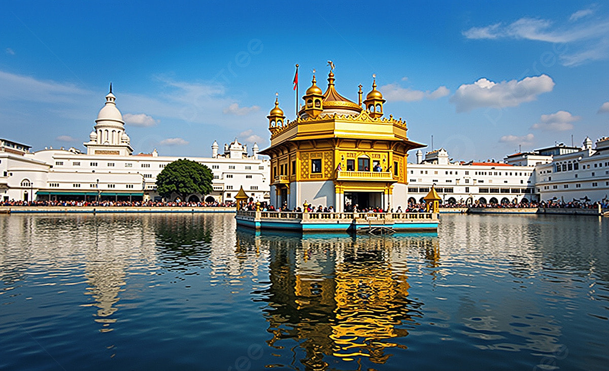 1200x731 Panorama Of Sikh Gurdwara Golden Temple Harmandir Sahib And Water Tank Amritsar Photo, Seekhism, Outdoors, Religion Background Image And Wallpaper for Free Download